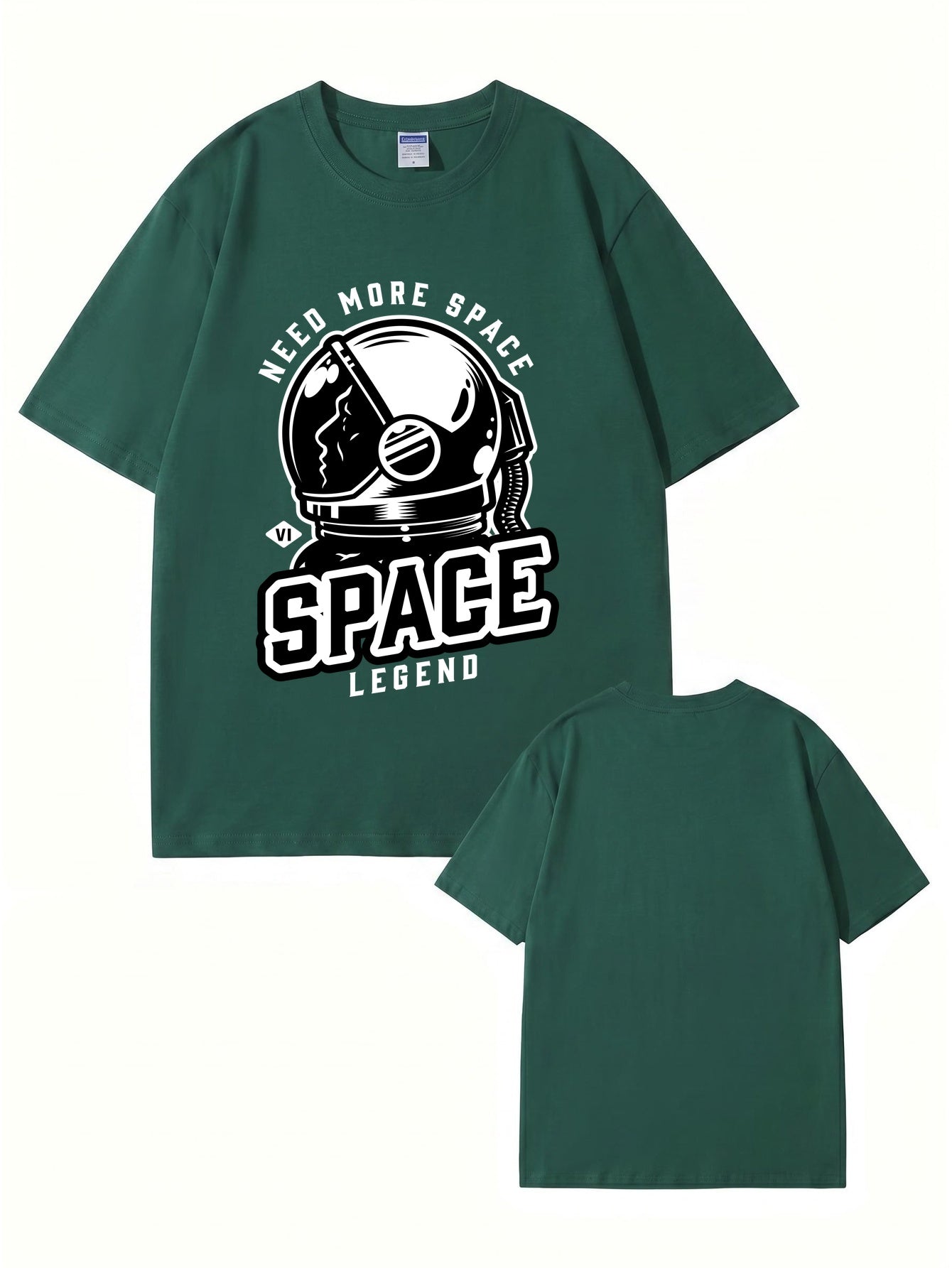 Need More Space Astronaut Graphic Print Cotton T-Shirt