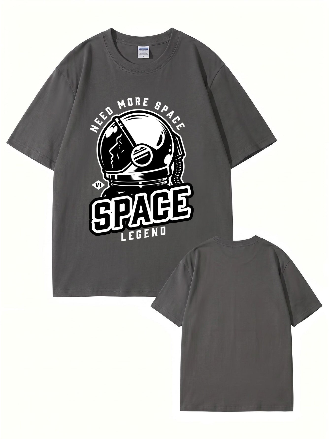 Need More Space Astronaut Graphic Print Cotton T-Shirt
