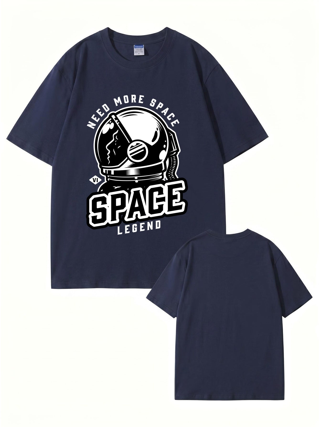 Need More Space Astronaut Graphic Print Cotton T-Shirt