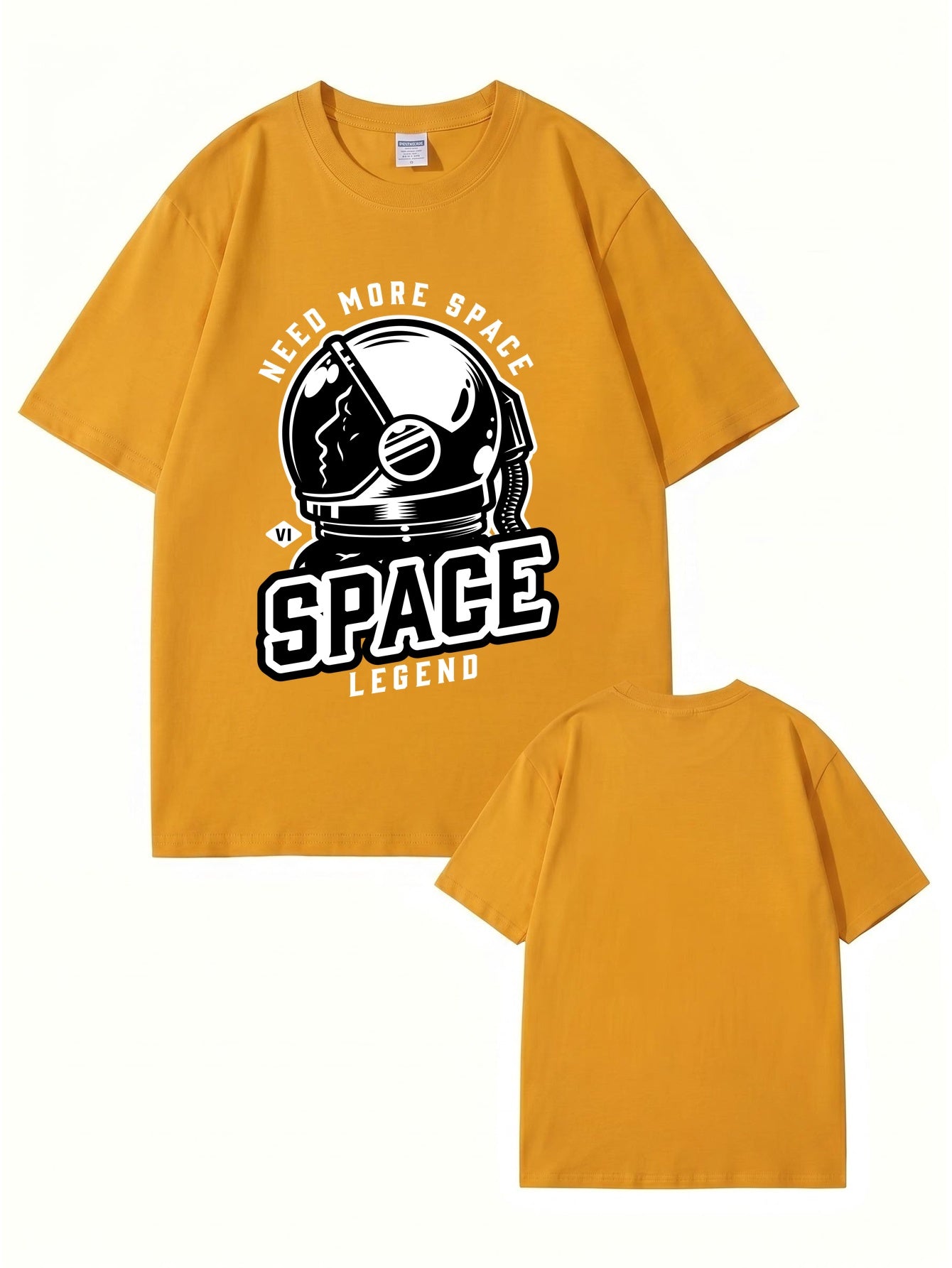 Need More Space Astronaut Graphic Print Cotton T-Shirt