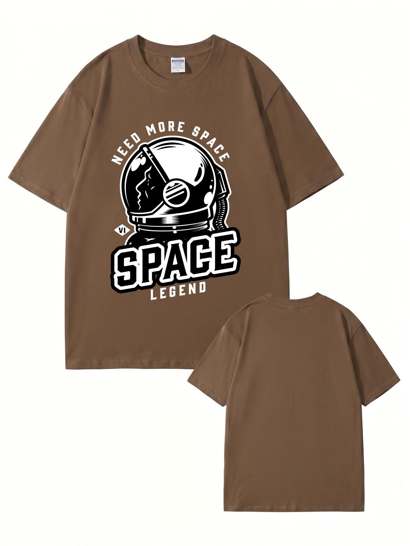 Need More Space Astronaut Graphic Print Cotton T-Shirt