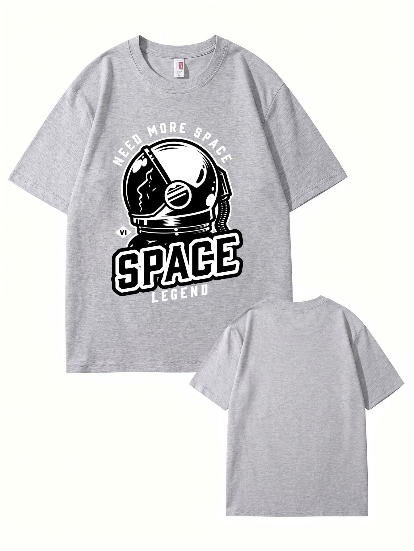 Need More Space Astronaut Graphic Print Cotton T-Shirt