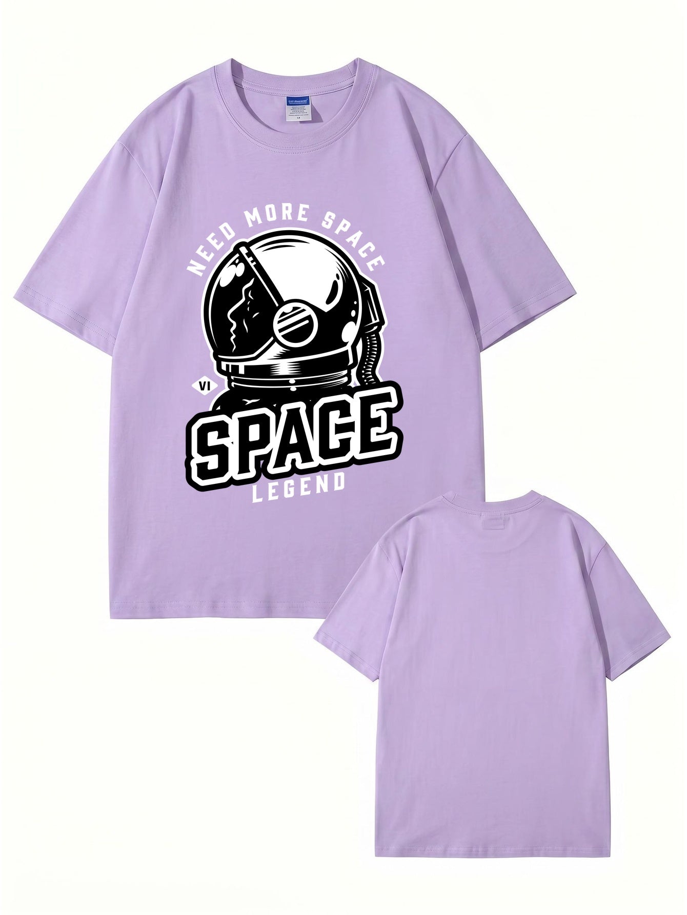 Need More Space Astronaut Graphic Print Cotton T-Shirt