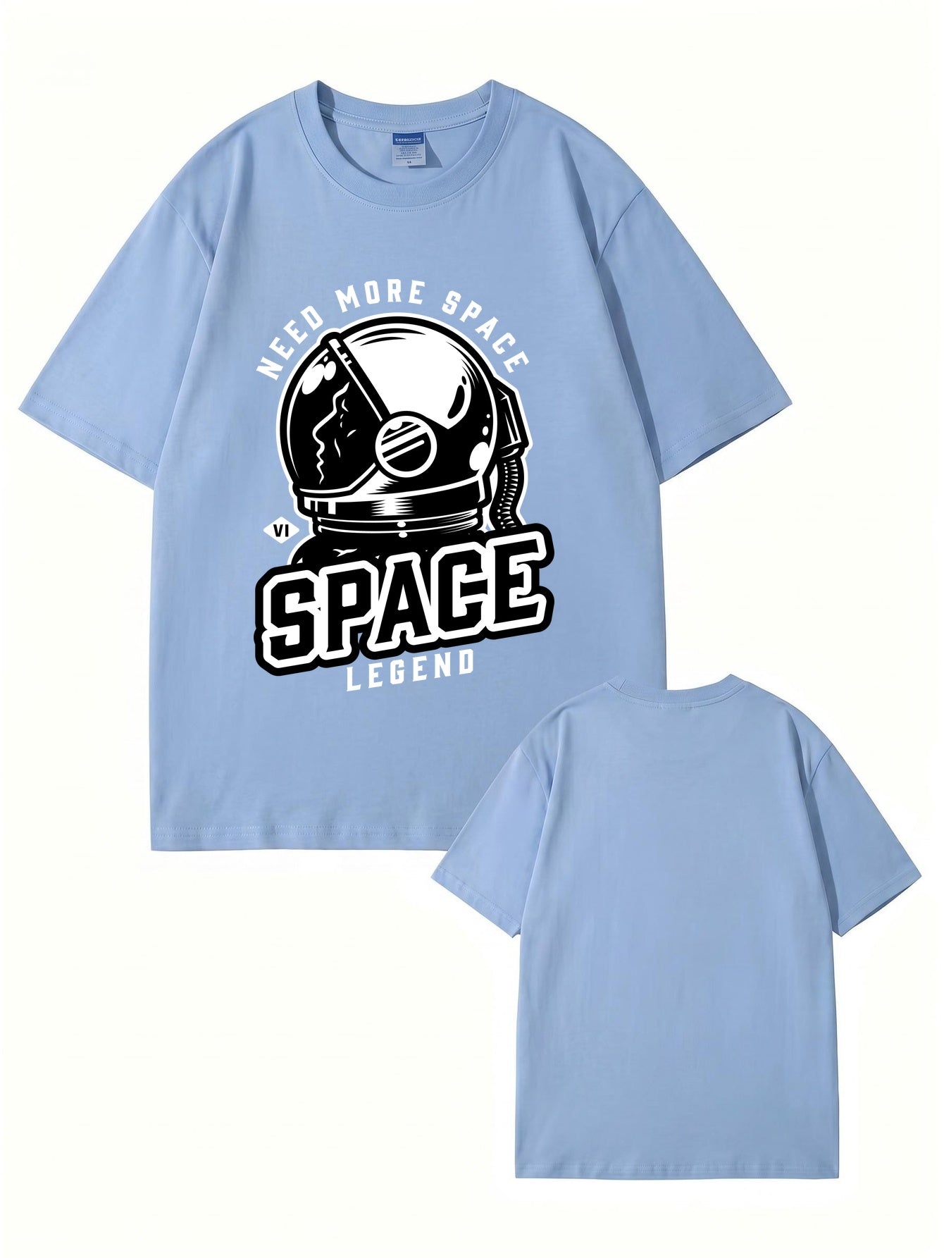 Need More Space Astronaut Graphic Print Cotton T-Shirt