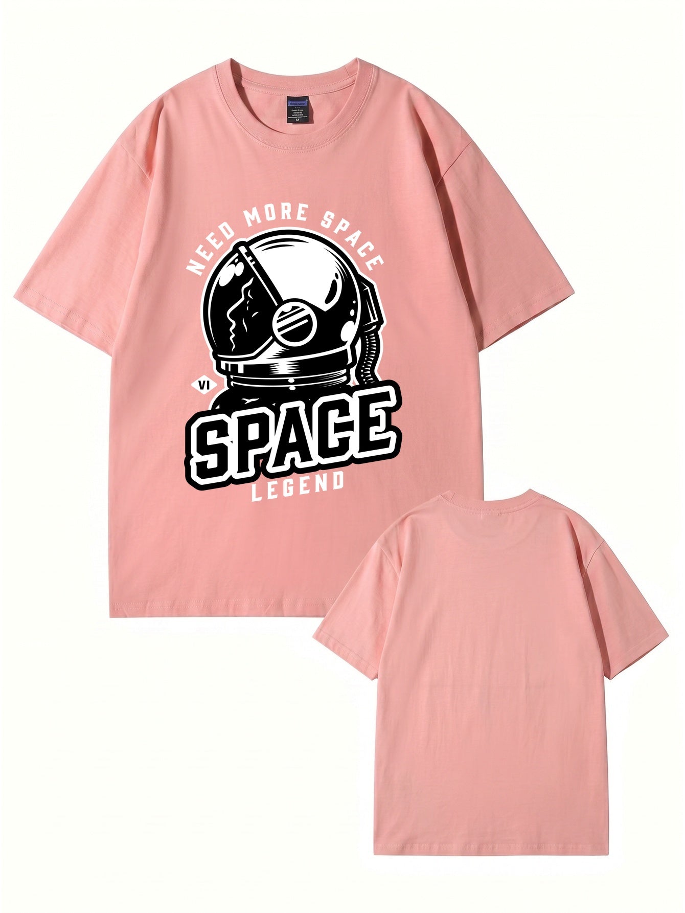 Need More Space Astronaut Graphic Print Cotton T-Shirt