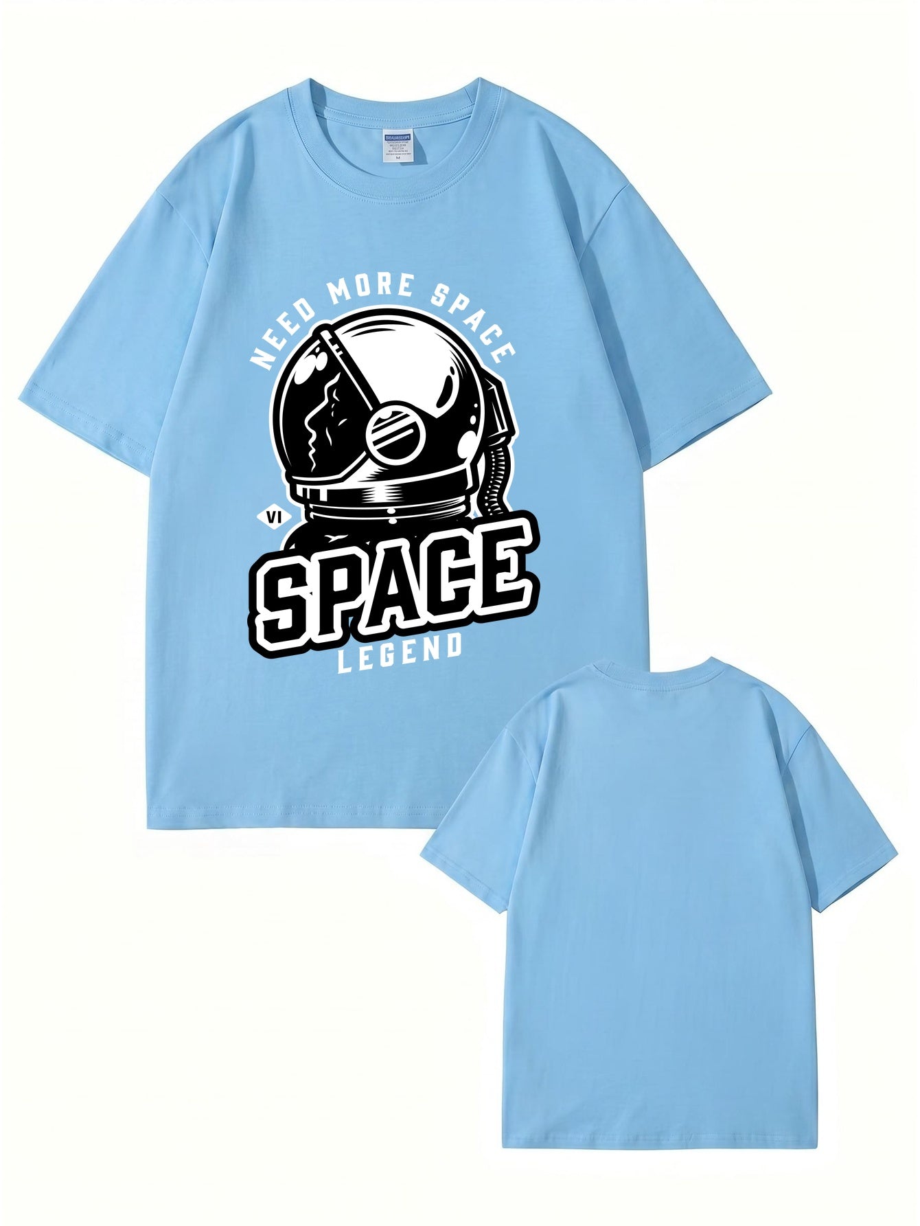 Need More Space Astronaut Graphic Print Cotton T-Shirt