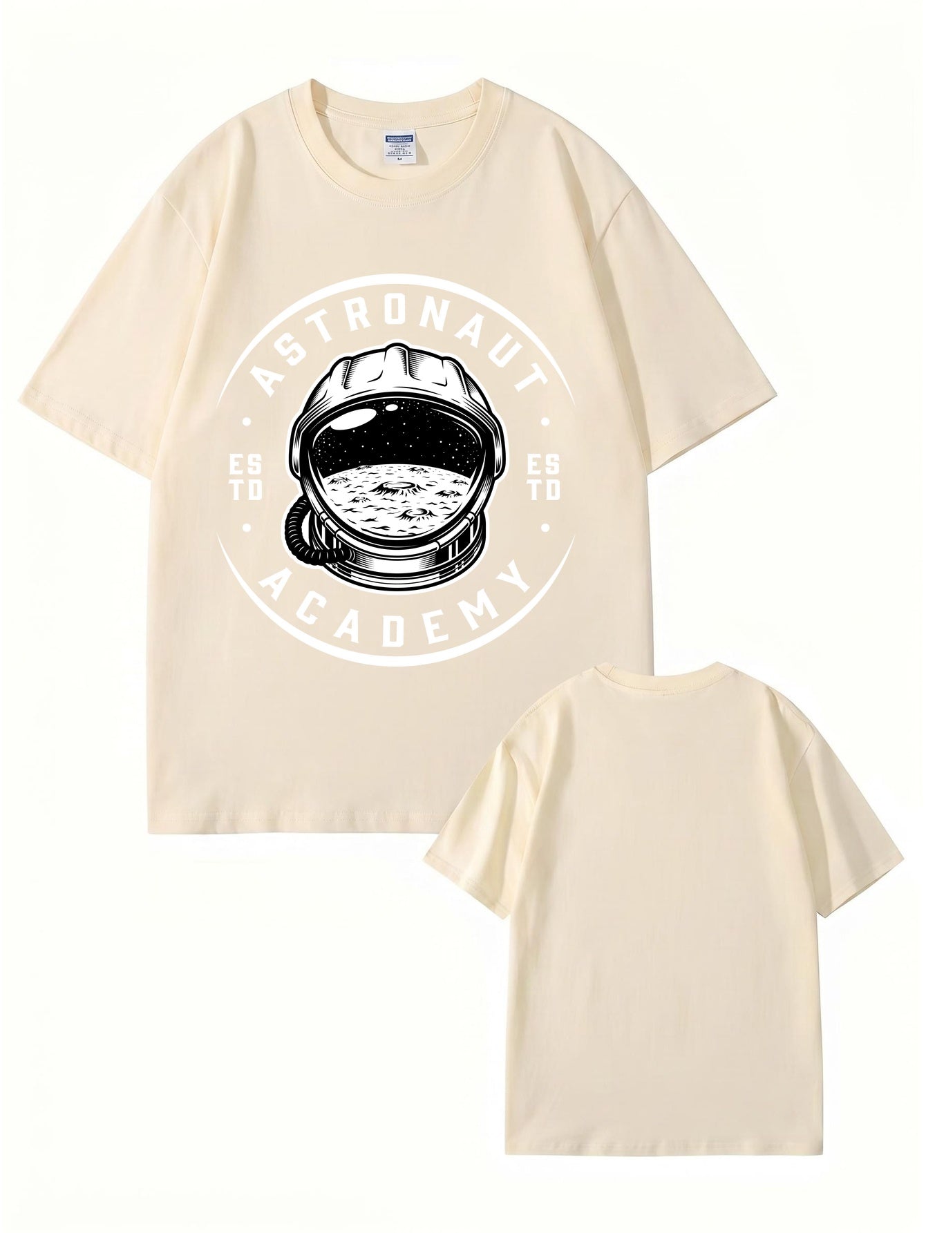 Astronaut Academy Graphic Print T-Shirt - Premium 200gsm Cotton Tee