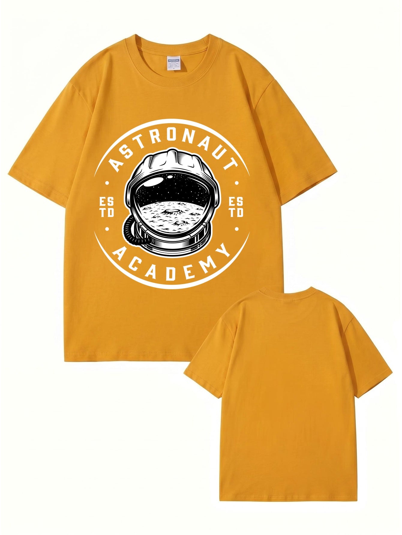 Astronaut Academy Graphic Print T-Shirt - Premium 200gsm Cotton Tee