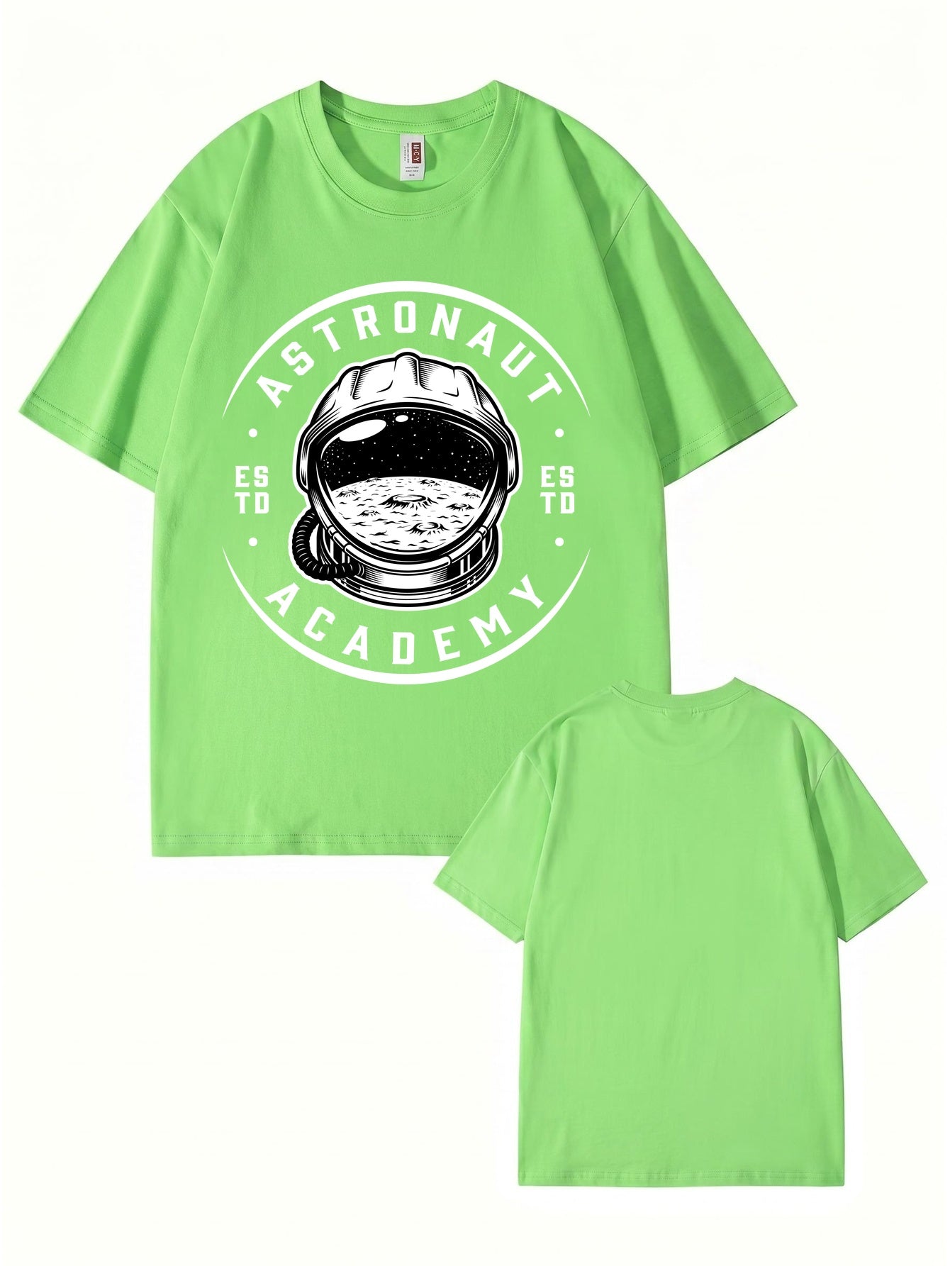 Astronaut Academy Graphic Print T-Shirt - Premium 200gsm Cotton Tee