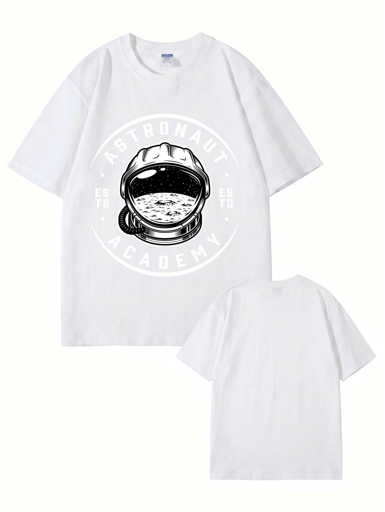 Astronaut Academy Graphic Print T-Shirt - Premium 200gsm Cotton Tee