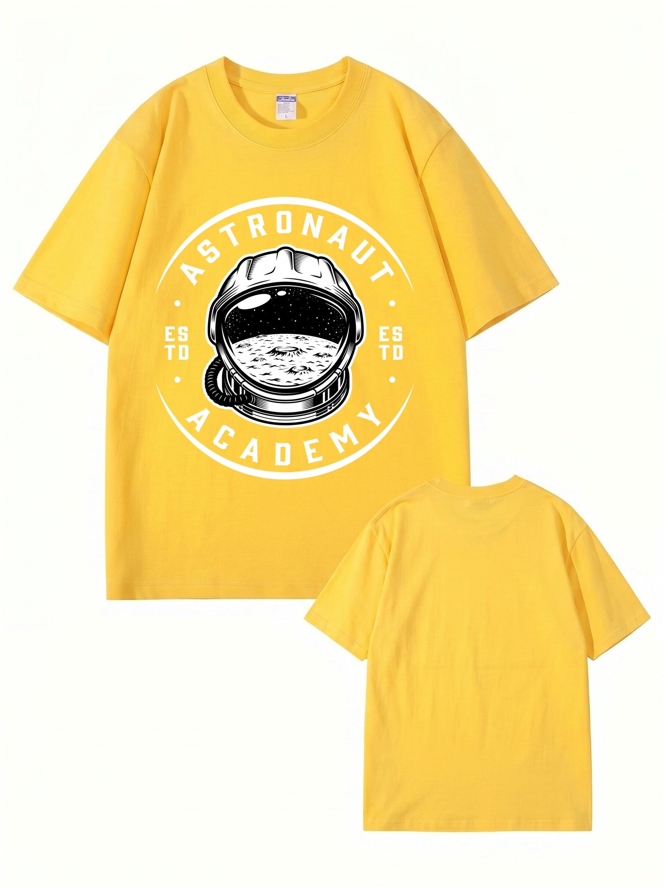 Astronaut Academy Graphic Print T-Shirt - Premium 200gsm Cotton Tee