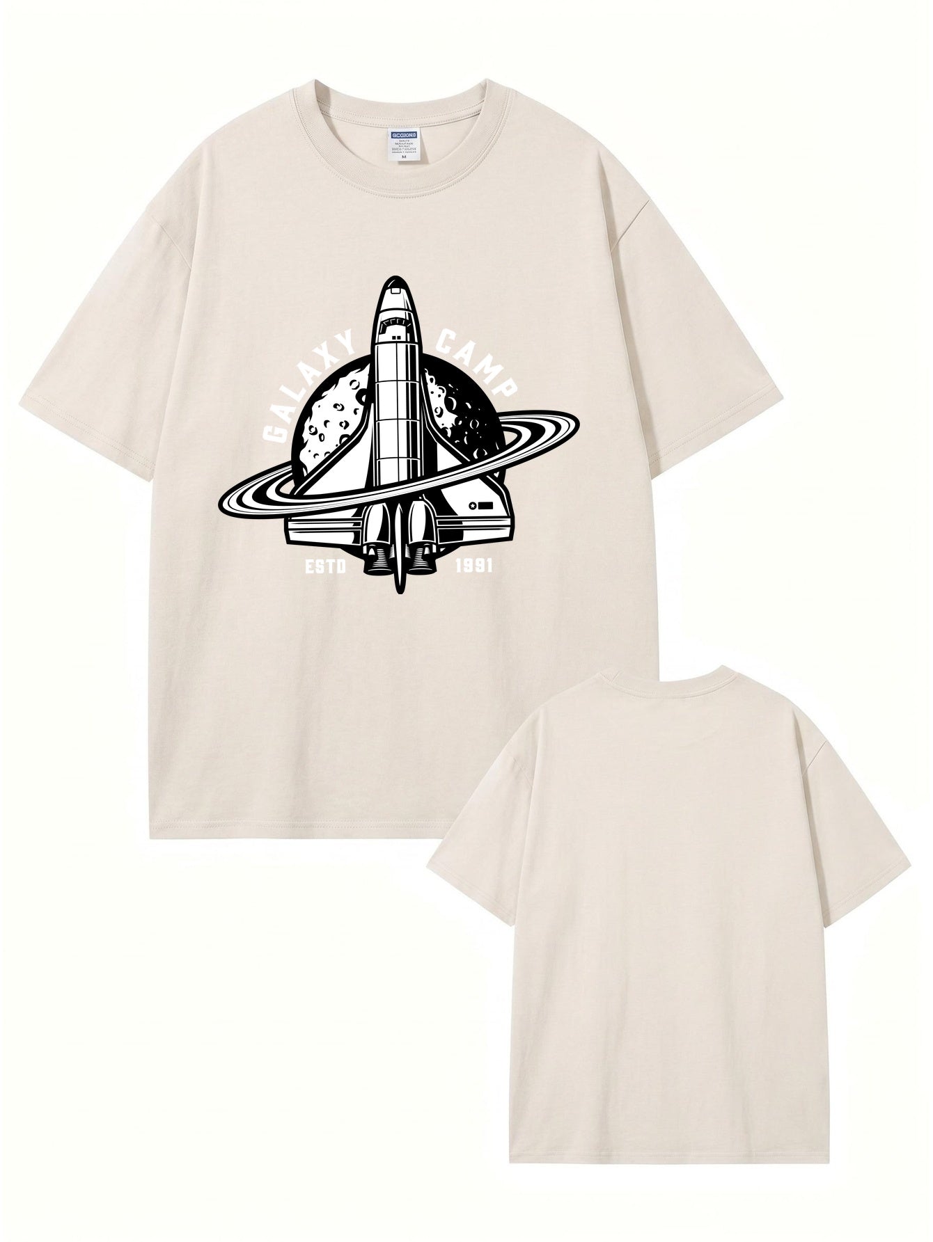 Galaxy Camp Vintage Washed Graphic T-Shirt - Premium Heavyweight Cotton