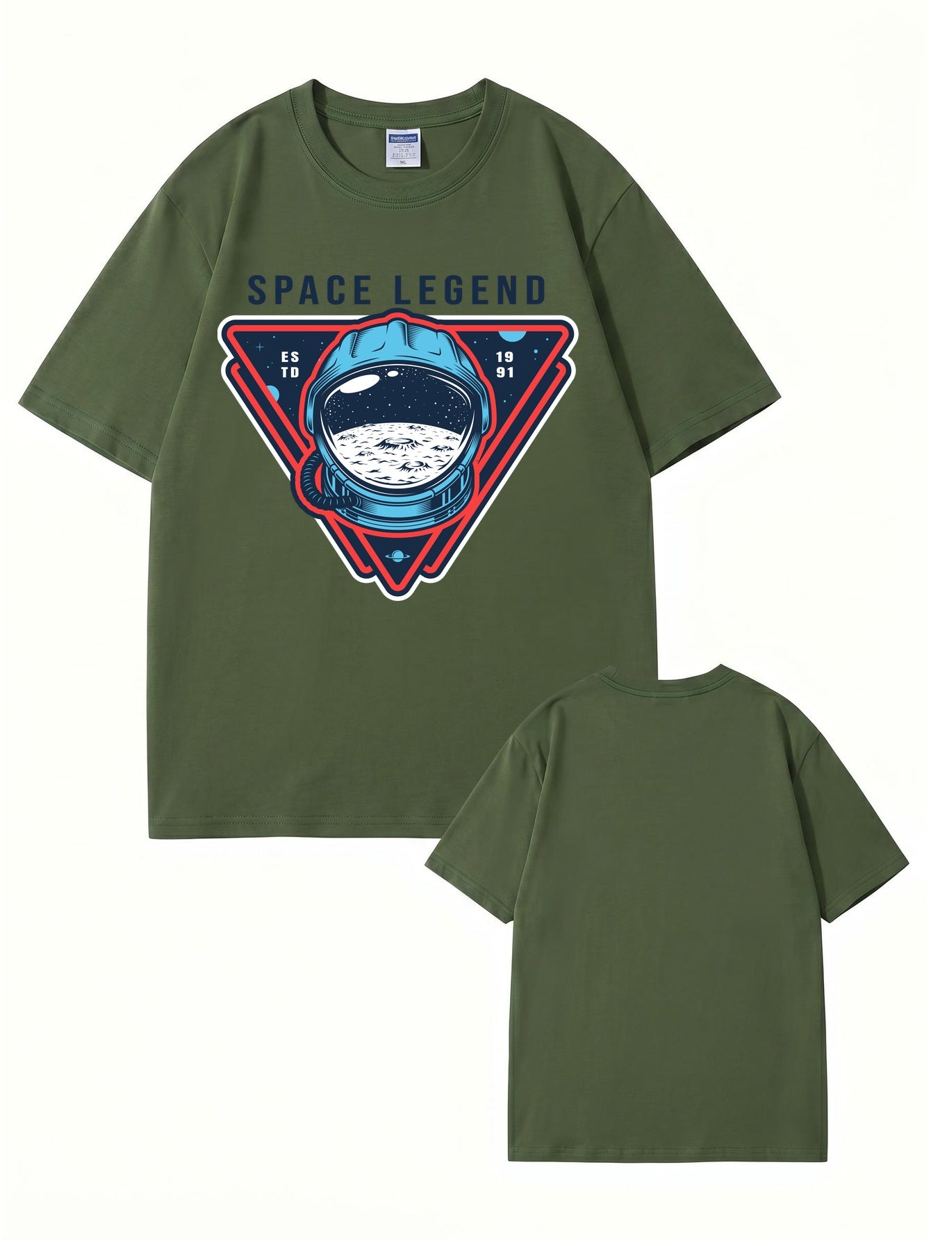 Space Legend Astronaut Graphic T-Shirt - Premium 200GSM Cotton Tee