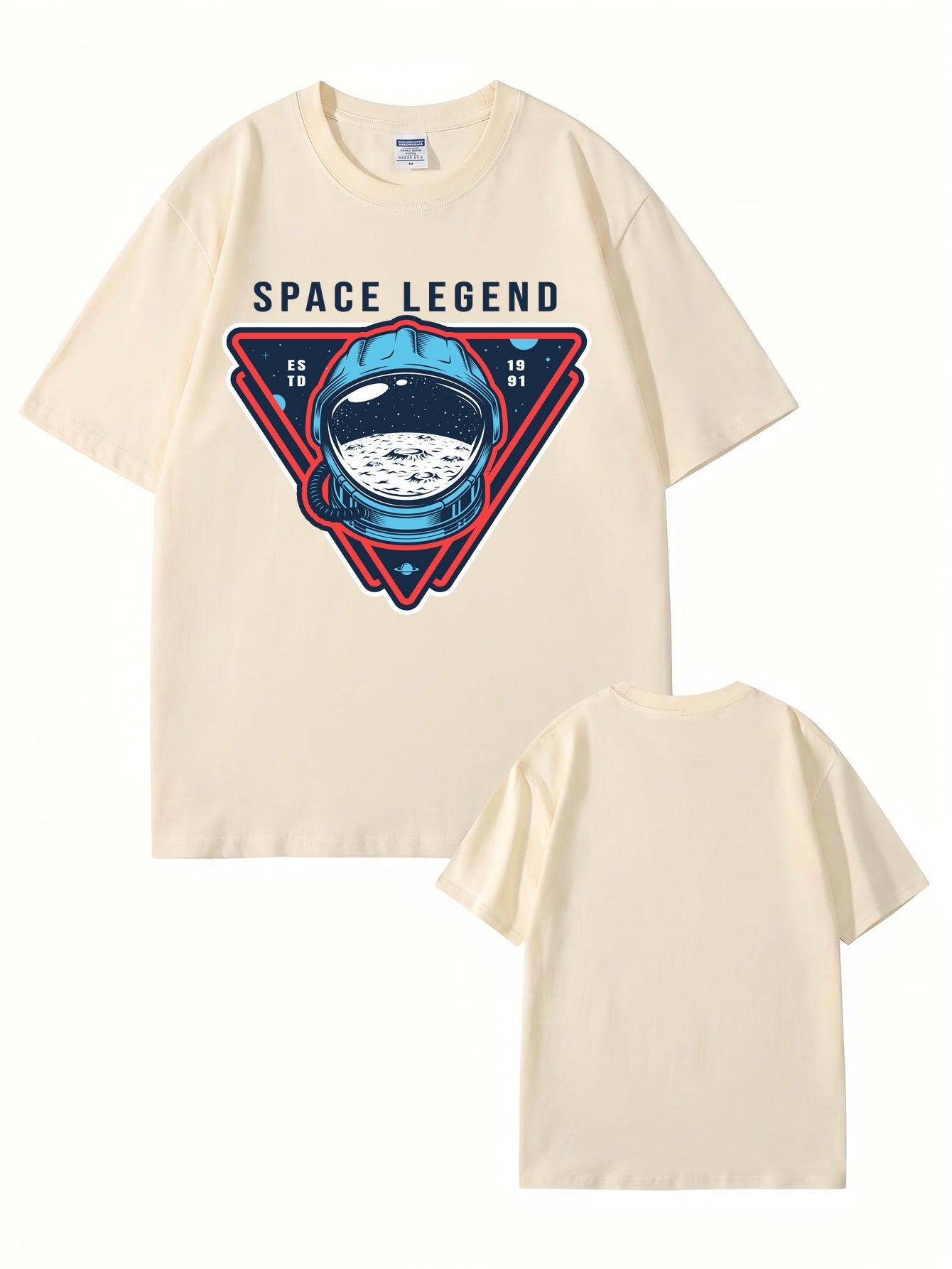 Space Legend Astronaut Graphic T-Shirt - Premium 200GSM Cotton Tee