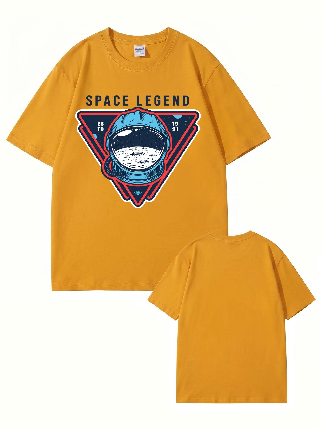 Space Legend Astronaut Graphic T-Shirt - Premium 200GSM Cotton Tee