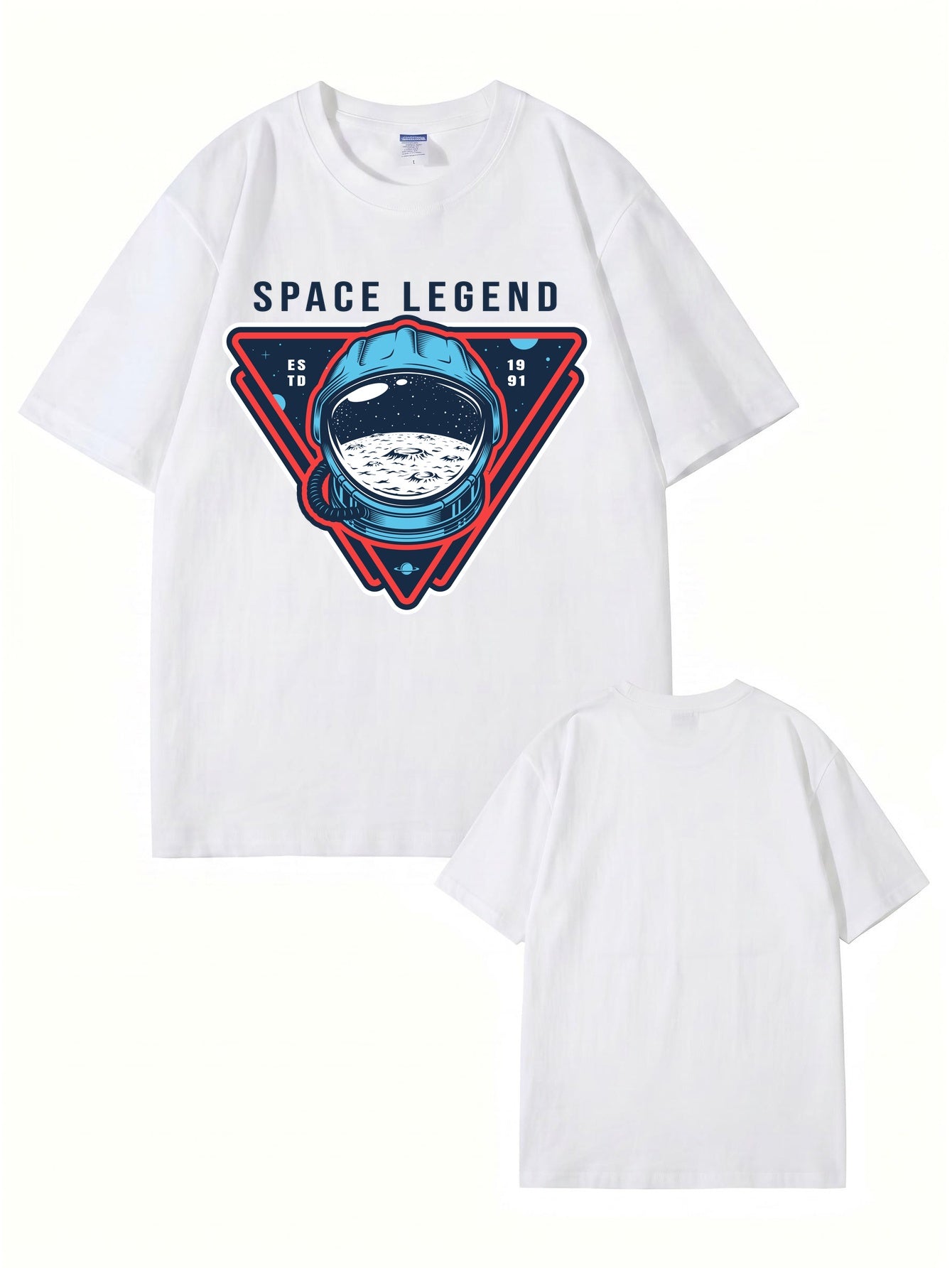 Space Legend Astronaut Graphic T-Shirt - Premium 200GSM Cotton Tee