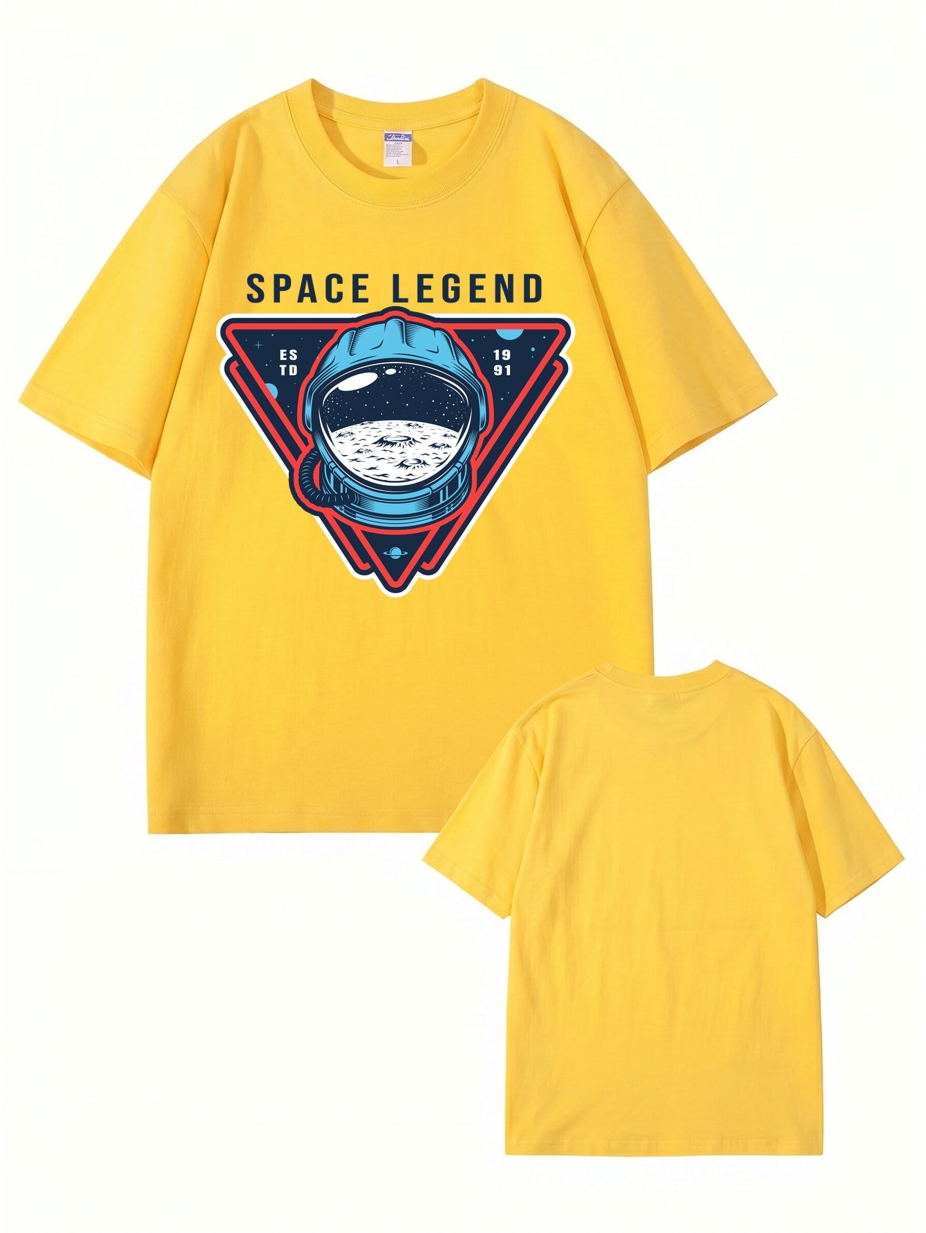Space Legend Astronaut Graphic T-Shirt - Premium 200GSM Cotton Tee