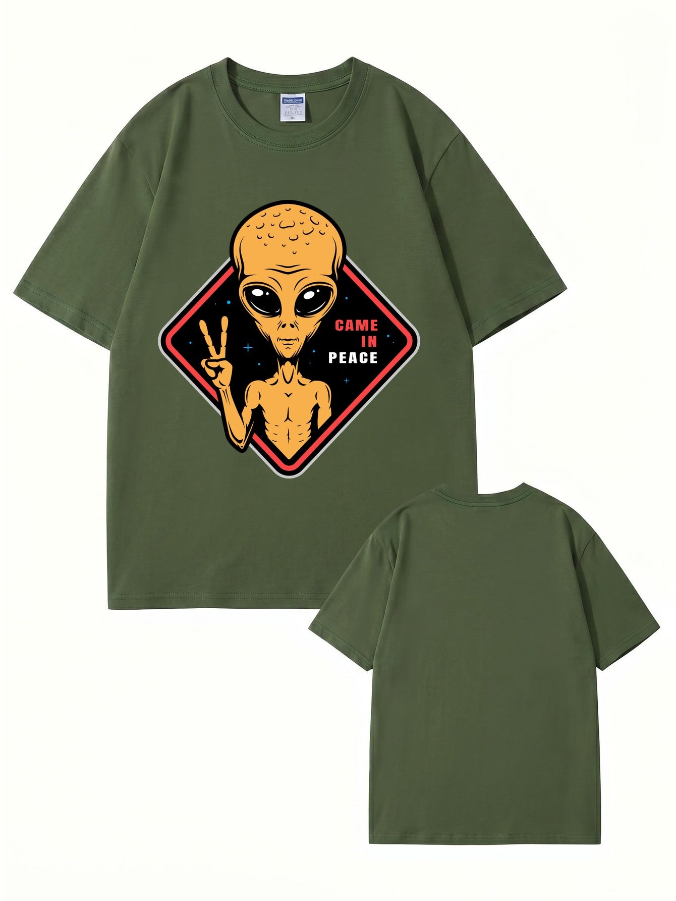 Came In Peace Alien Graphic T-Shirt | Premium 200GSM Cotton Streetwear