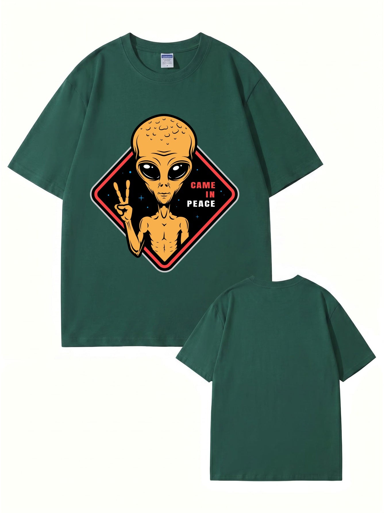 Came In Peace Alien Graphic T-Shirt | Premium 200GSM Cotton Streetwear