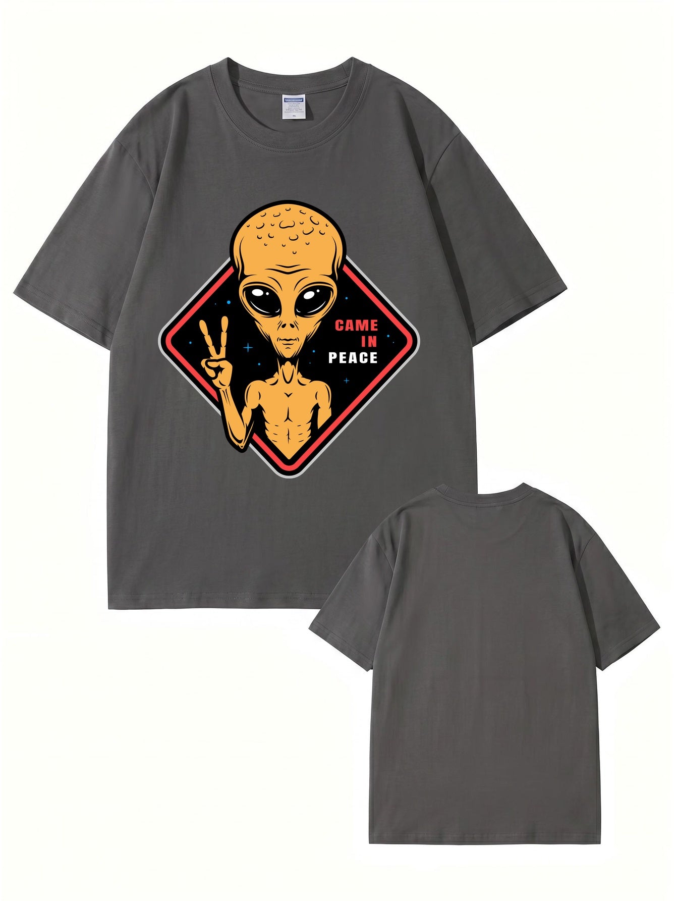Came In Peace Alien Graphic T-Shirt | Premium 200GSM Cotton Streetwear