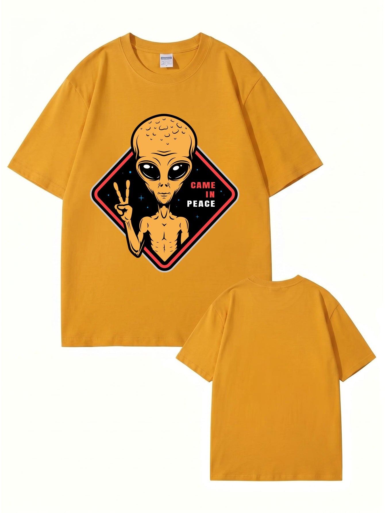 Came In Peace Alien Graphic T-Shirt | Premium 200GSM Cotton Streetwear