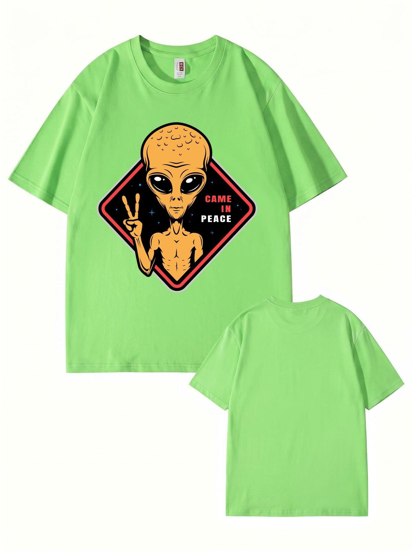 Came In Peace Alien Graphic T-Shirt | Premium 200GSM Cotton Streetwear