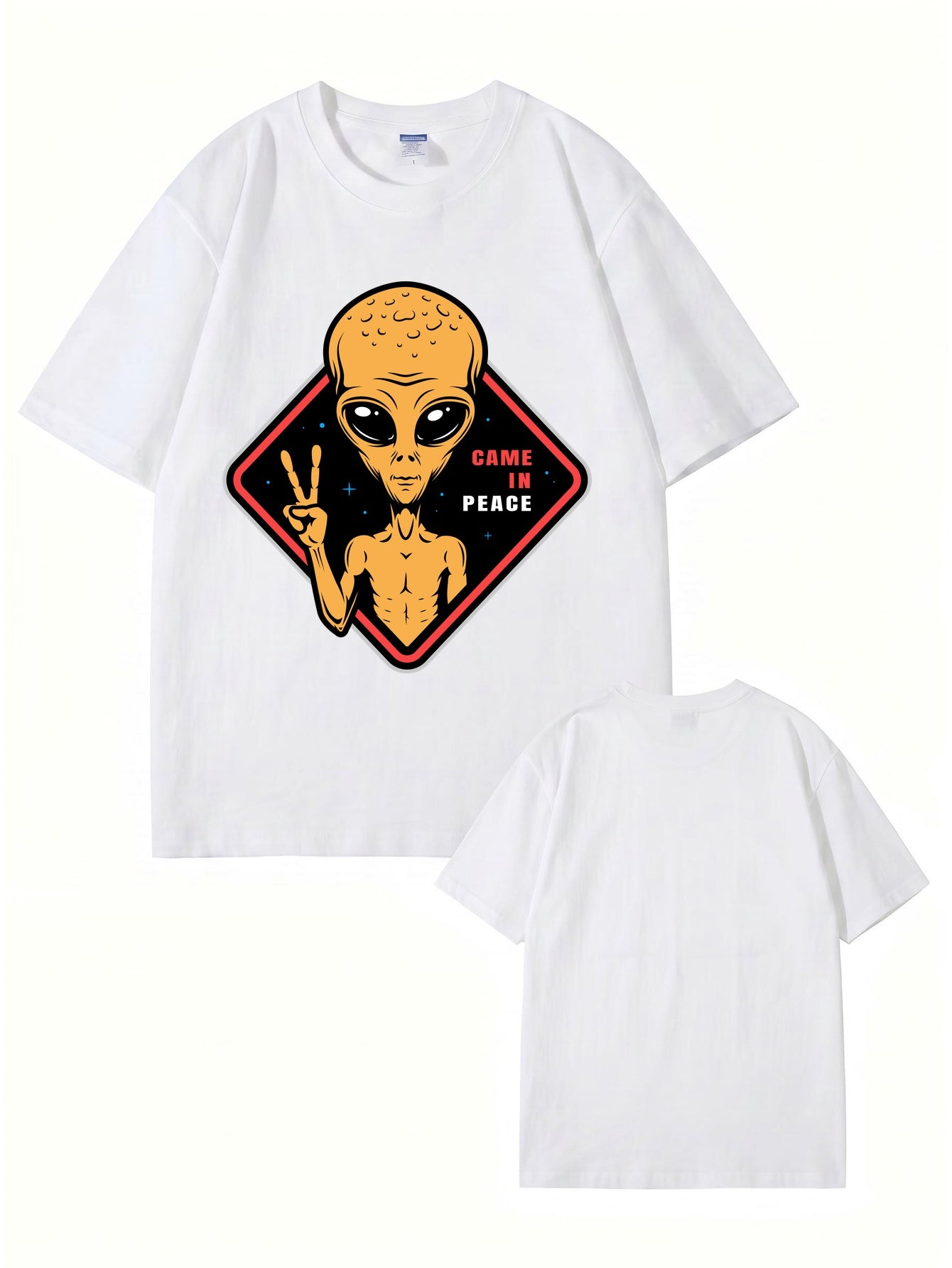 Came In Peace Alien Graphic T-Shirt | Premium 200GSM Cotton Streetwear
