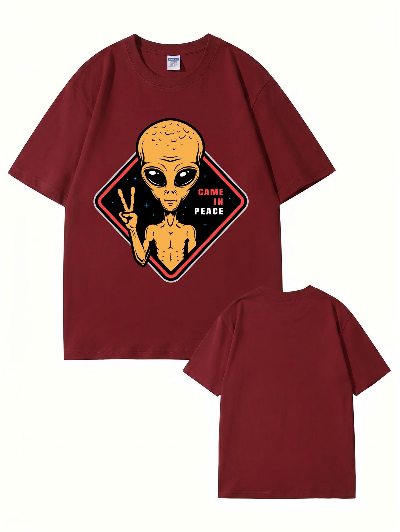 Came In Peace Alien Graphic T-Shirt | Premium 200GSM Cotton Streetwear