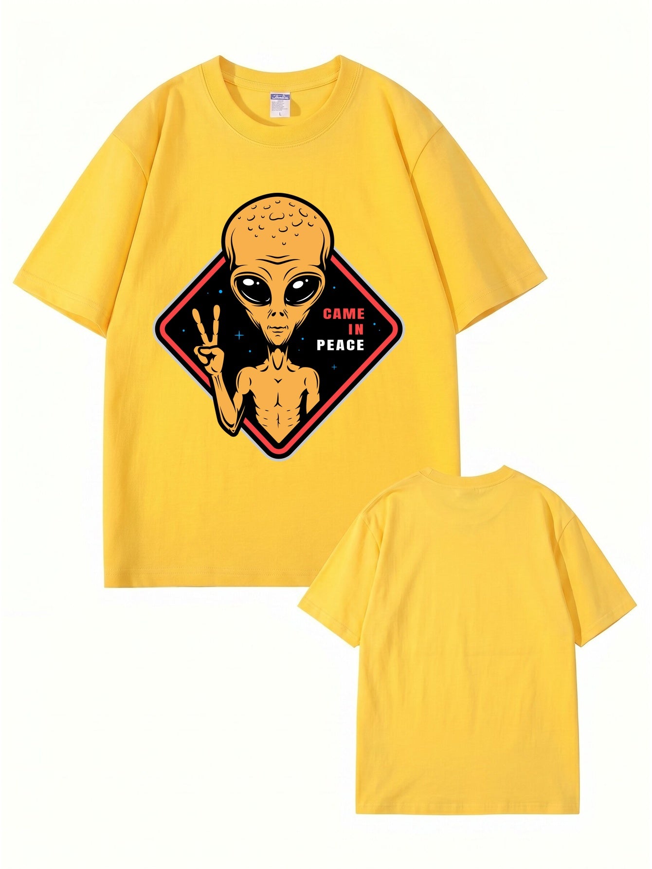 Came In Peace Alien Graphic T-Shirt | Premium 200GSM Cotton Streetwear