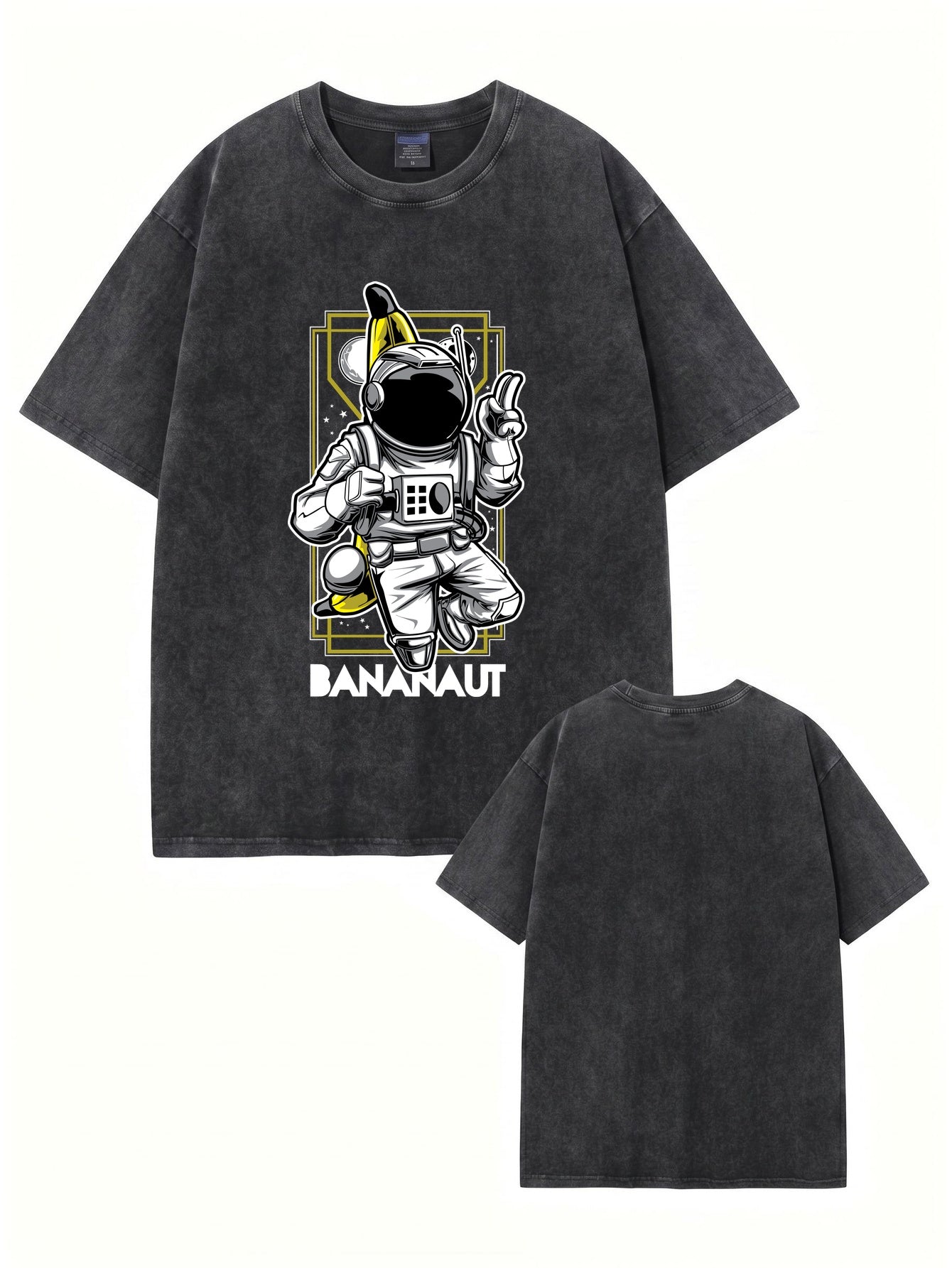 Bananaut Graphic Vintage Washed Cotton T-Shirt