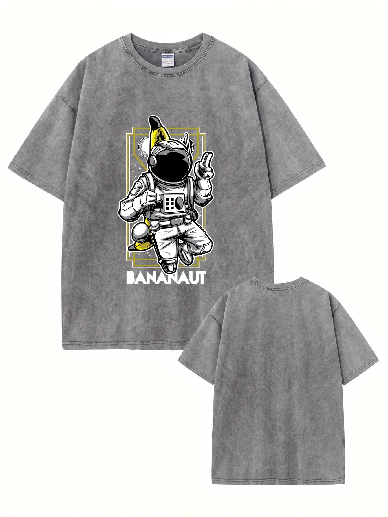 Bananaut Graphic Vintage Washed Cotton T-Shirt