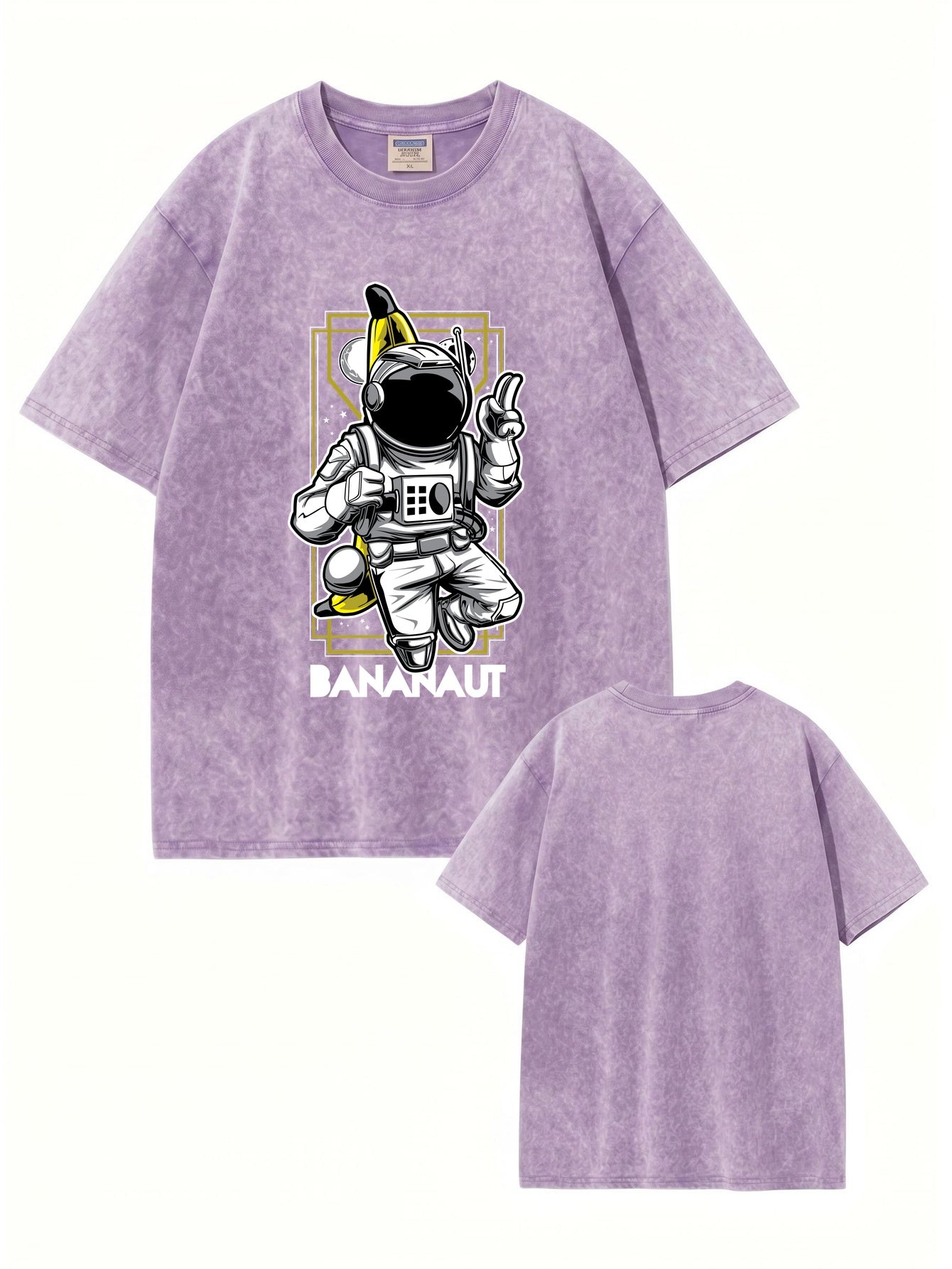 Bananaut Graphic Vintage Washed Cotton T-Shirt
