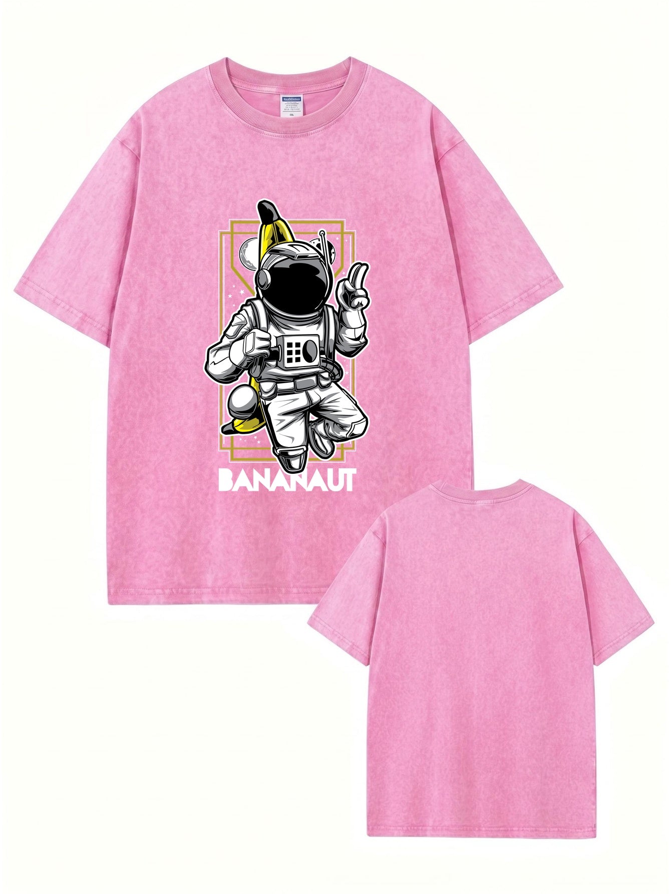 Bananaut Graphic Vintage Washed Cotton T-Shirt