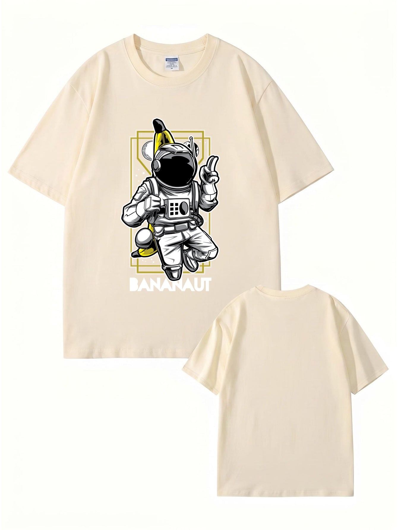 Bananaut Astronaut Banana Graphic Print T-Shirt - Premium Cotton Tee