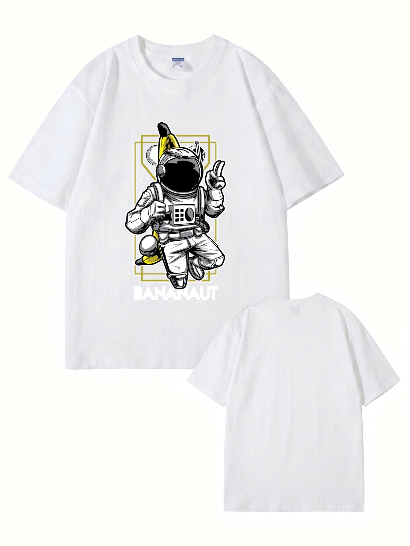 Bananaut Astronaut Banana Graphic Print T-Shirt - Premium Cotton Tee