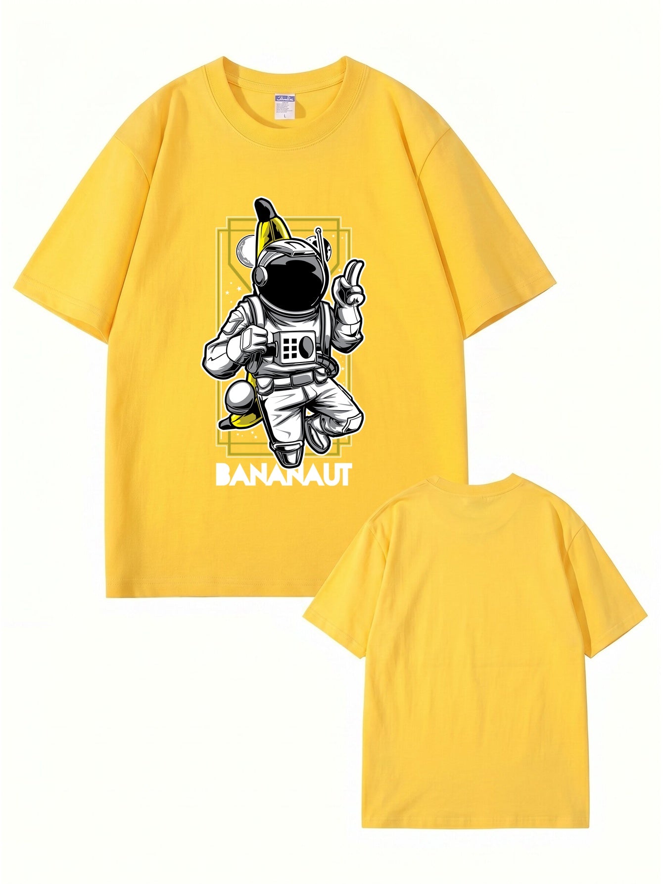 Bananaut Astronaut Banana Graphic Print T-Shirt - Premium Cotton Tee