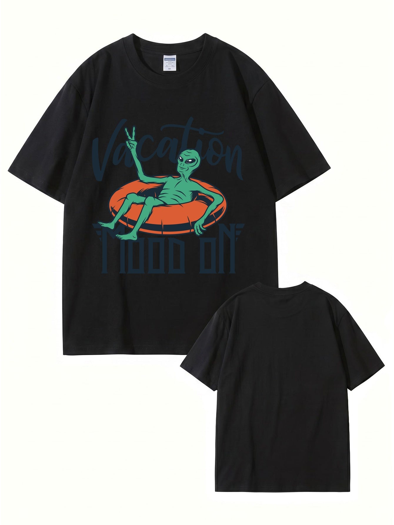 Vacation Mood On Alien Graphic T-Shirt - 22 Colors, Premium Cotton