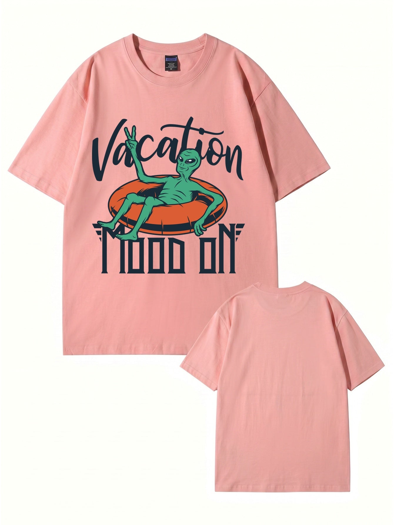 Vacation Mood On Alien Graphic T-Shirt - 22 Colors, Premium Cotton