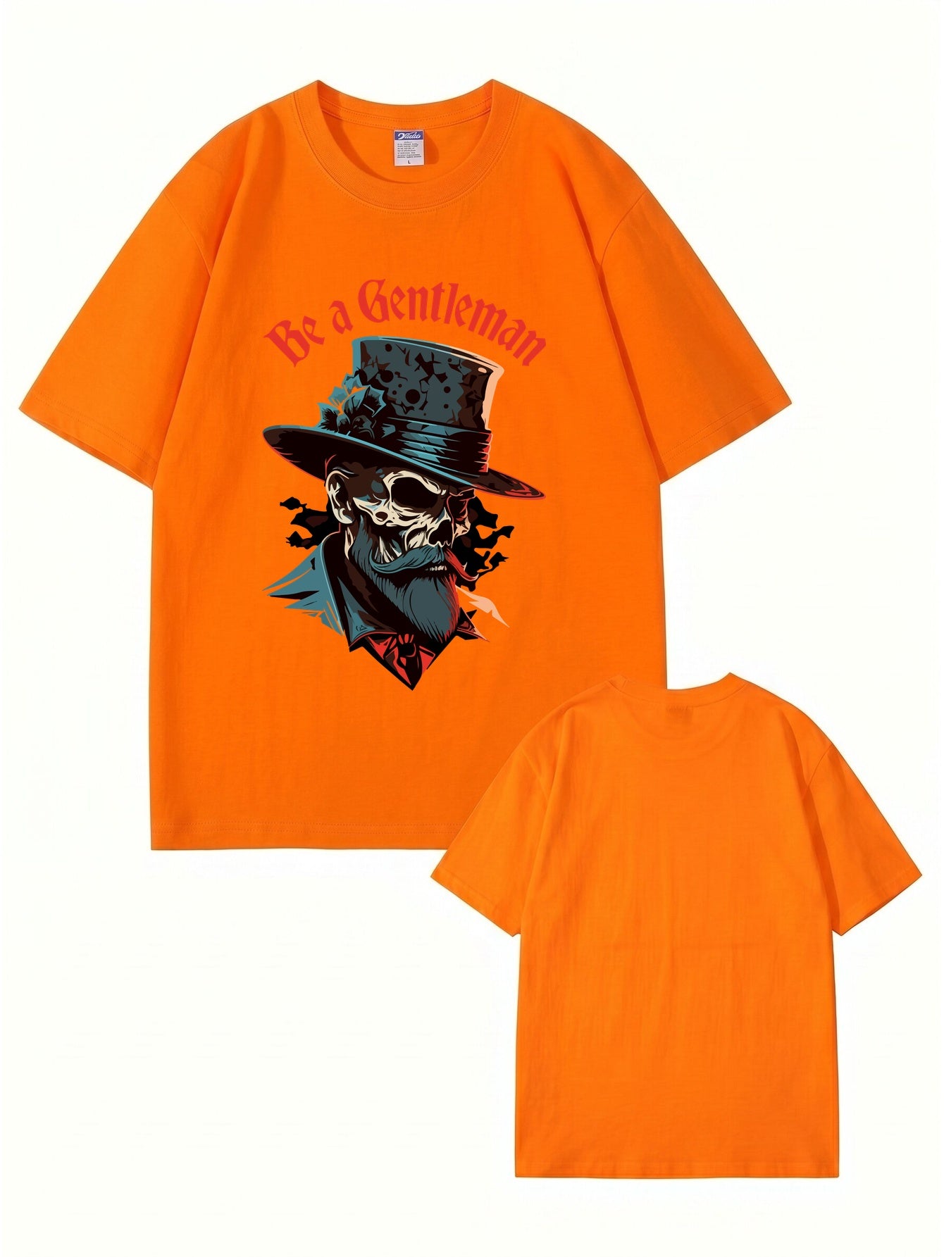 Be a Gentleman Skull Graphic Tee - Premium 200GSM Cotton Streetwear