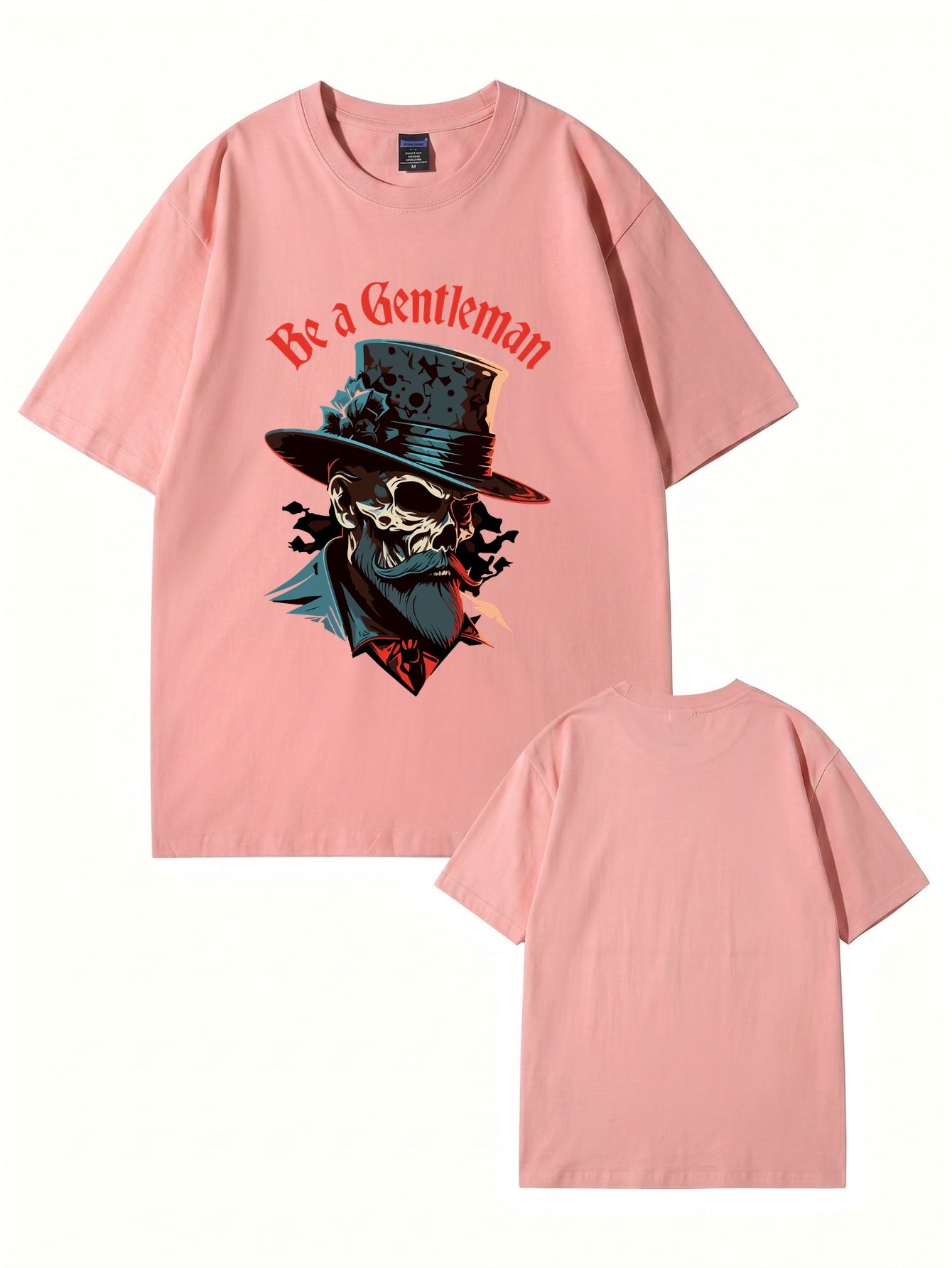 Be a Gentleman Skull Graphic Tee - Premium 200GSM Cotton Streetwear