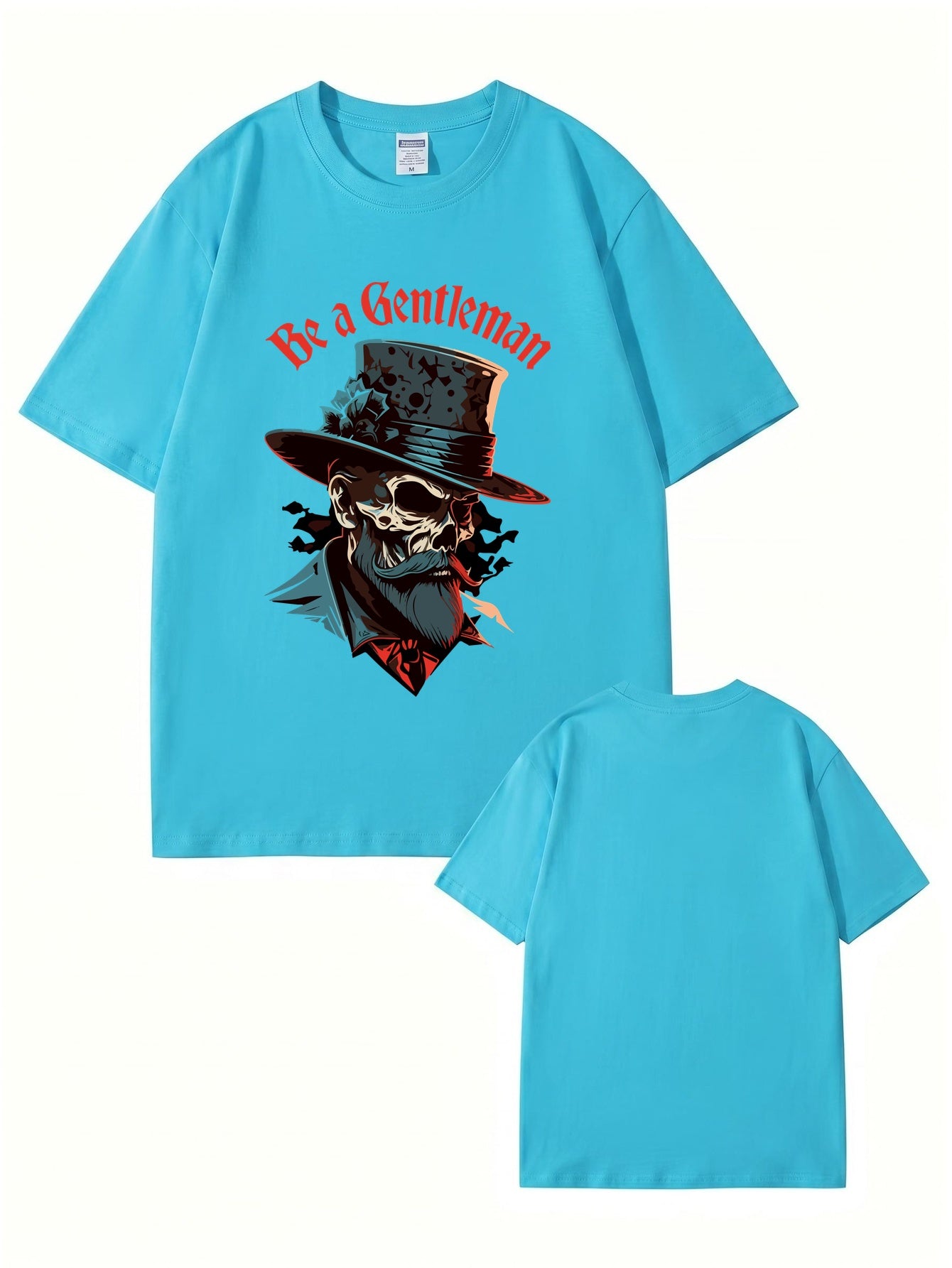 Be a Gentleman Skull Graphic Tee - Premium 200GSM Cotton Streetwear