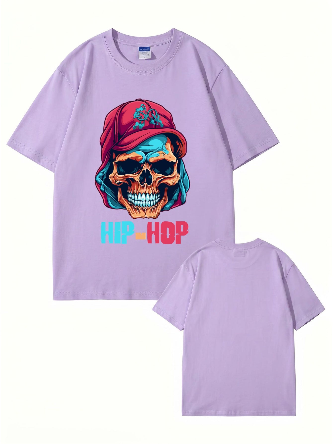 Hip-Hop Skull Graphic T-Shirt | Streetwear Urban Style Cotton Tee