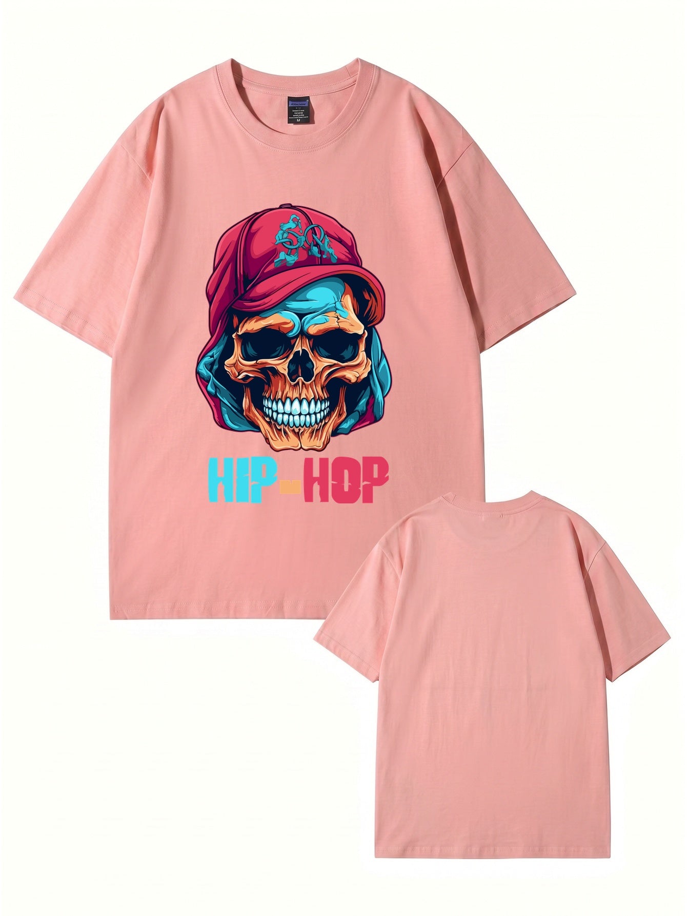 Hip-Hop Skull Graphic T-Shirt | Streetwear Urban Style Cotton Tee