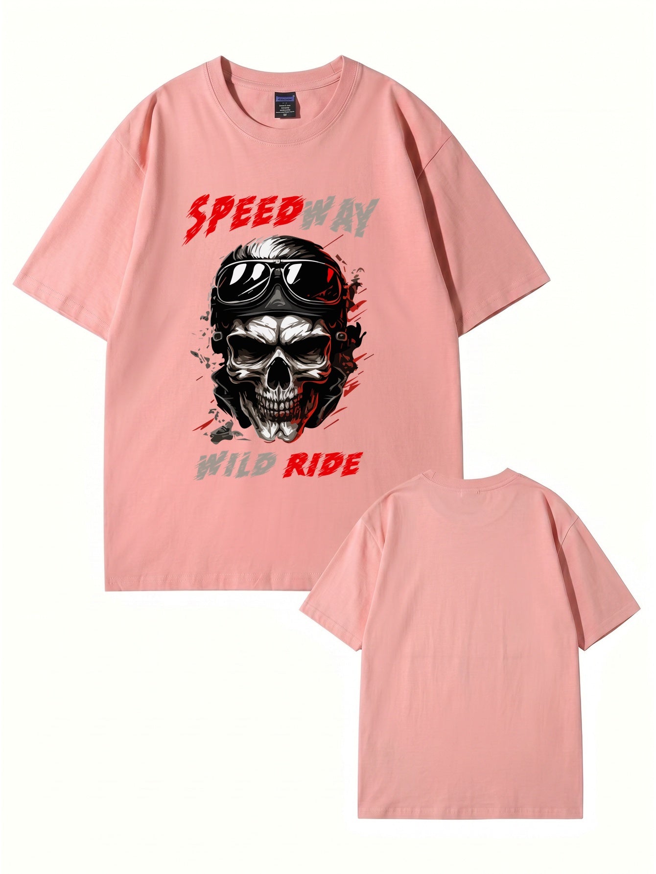 Speedway Wild Ride Skull Graphic T-Shirt - Premium Cotton Biker Tee