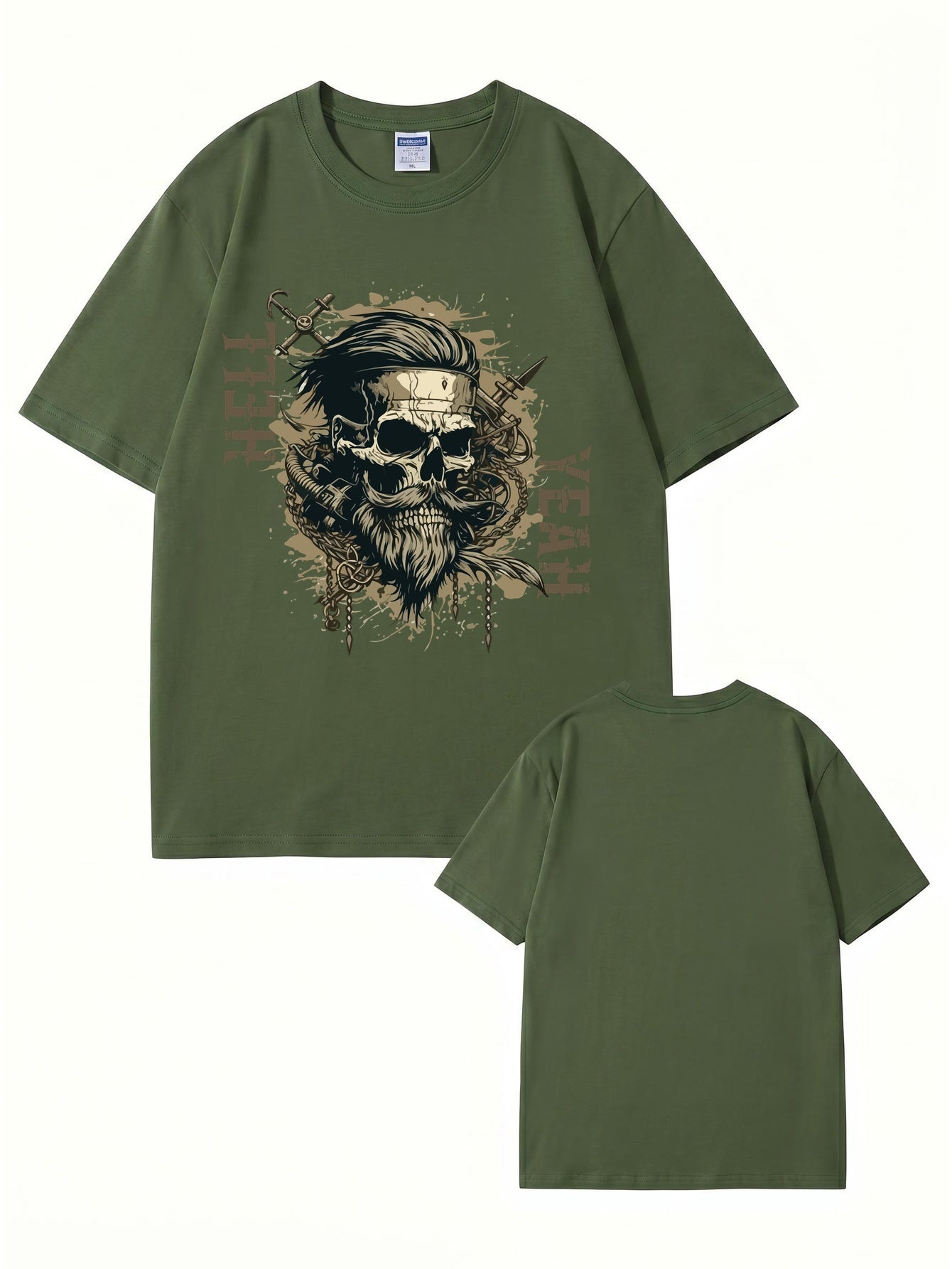 Unisex Hell Yeah Skull Graphic T-Shirt - Premium 200gsm Cotton Streetwear
