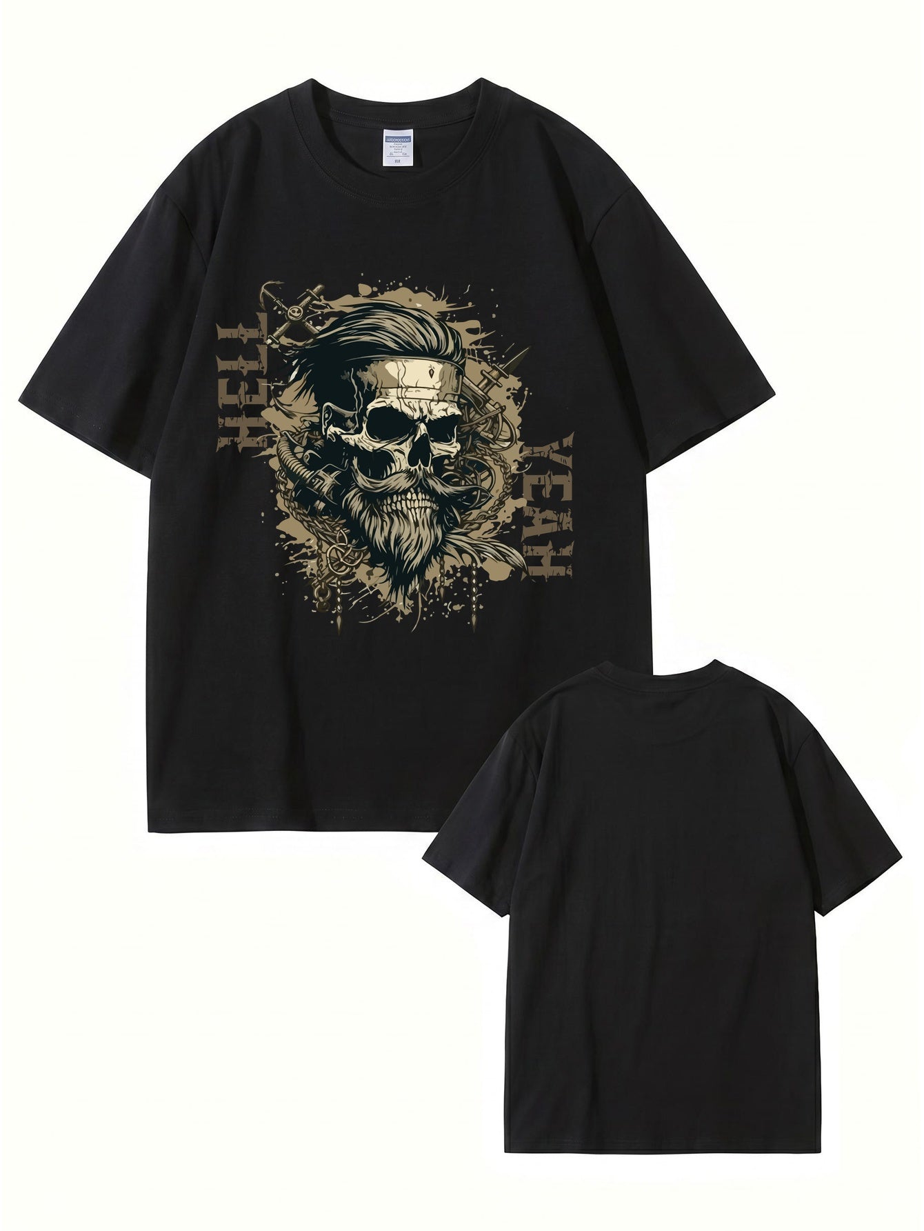 Unisex Hell Yeah Skull Graphic T-Shirt - Premium 200gsm Cotton Streetwear