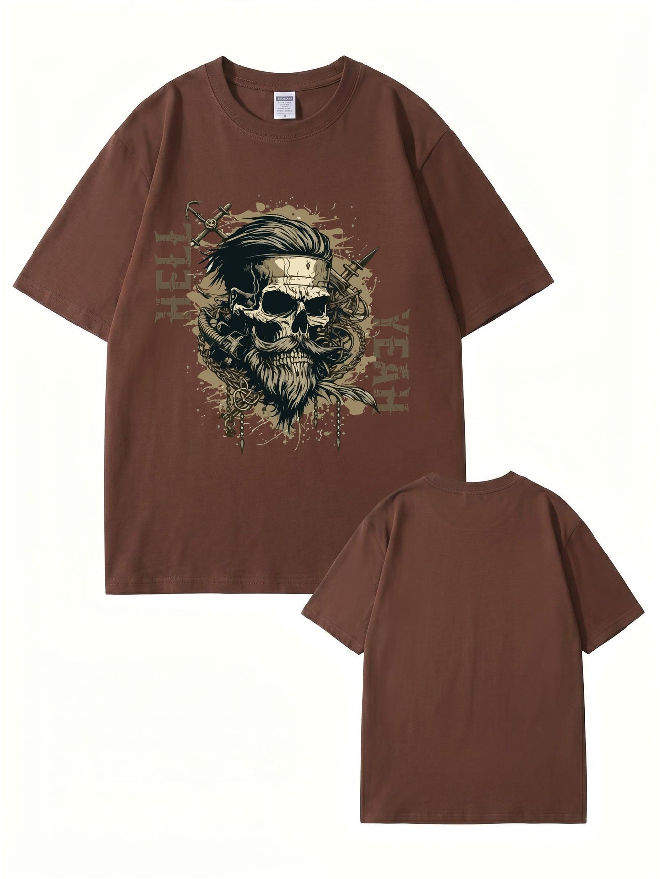 Unisex Hell Yeah Skull Graphic T-Shirt - Premium 200gsm Cotton Streetwear