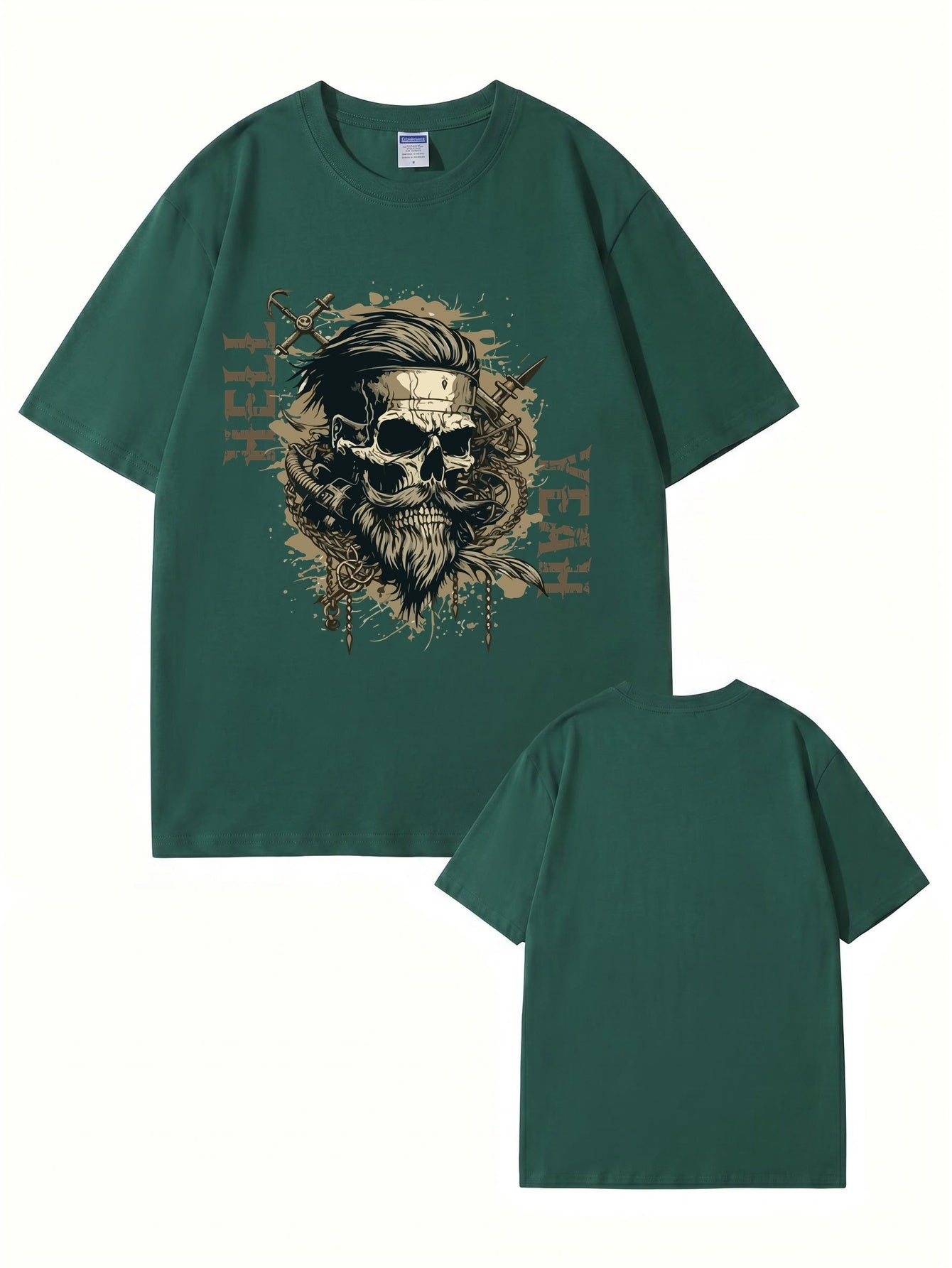 Unisex Hell Yeah Skull Graphic T-Shirt - Premium 200gsm Cotton Streetwear