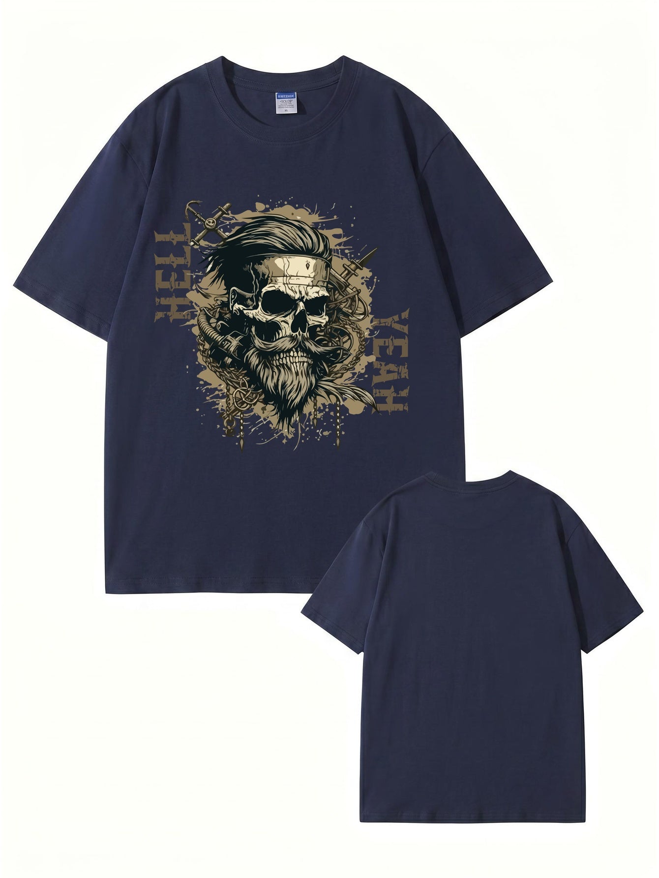 Unisex Hell Yeah Skull Graphic T-Shirt - Premium 200gsm Cotton Streetwear