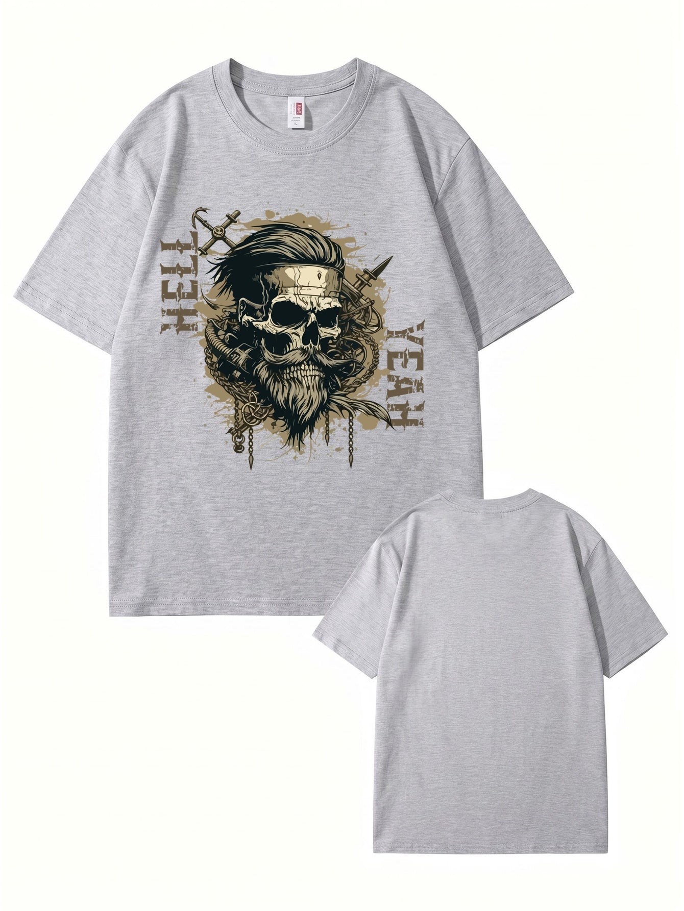 Unisex Hell Yeah Skull Graphic T-Shirt - Premium 200gsm Cotton Streetwear